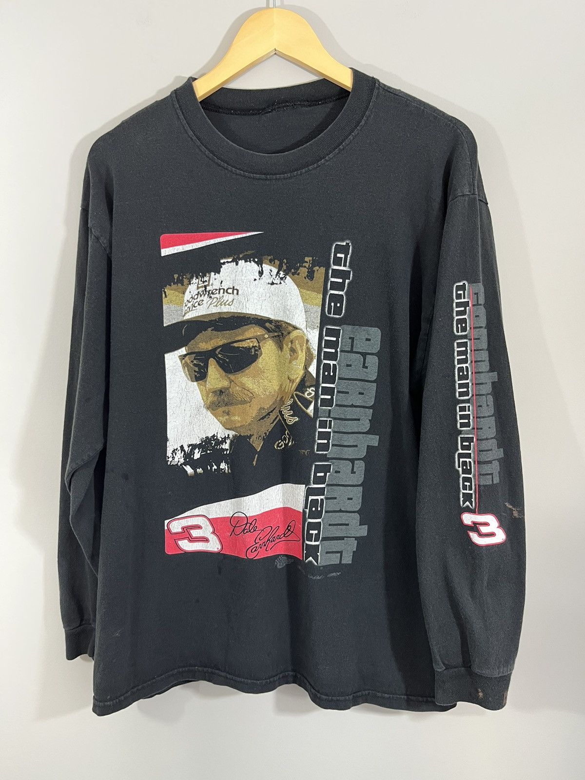 Dale Earnhardt Thrashed Distressed Nascar Shirt