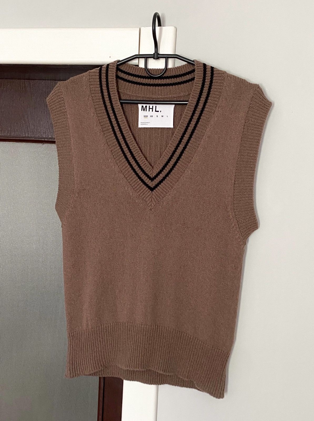 Margaret Howell MHL Margaret Howell Brown Knitted Wool Vest Size XS / US 0-2 / IT 36-38 - 2 Thumbnail