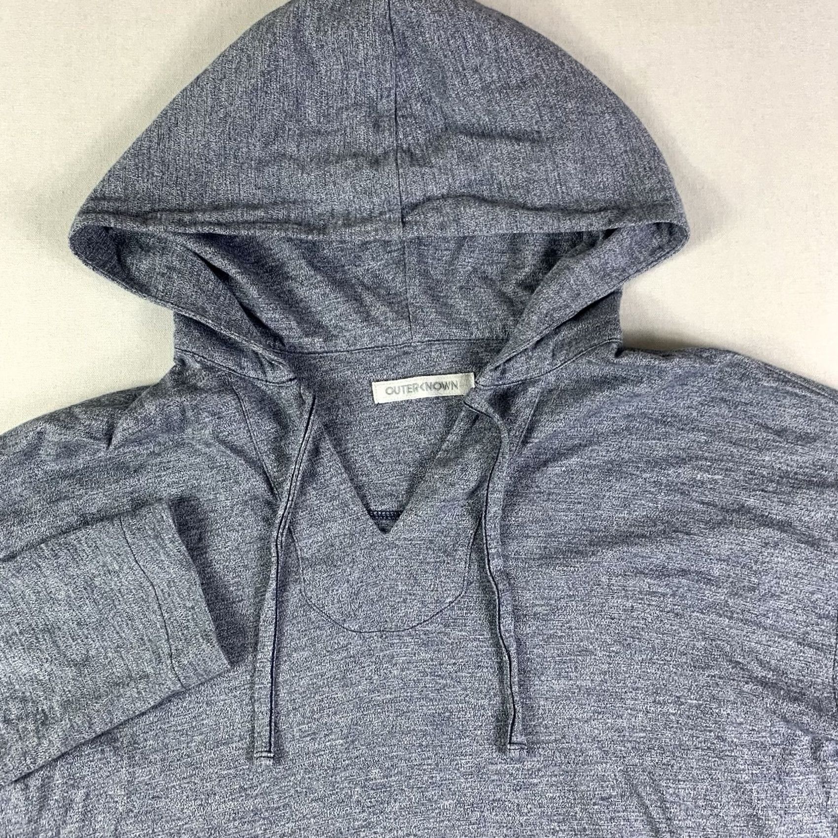 Outerknown Outerknown Hooded Shirt Women Medium Blue Lightweight Long Sleeve Pullover Size M / US 6-8 / IT 42-44 - 6 Thumbnail