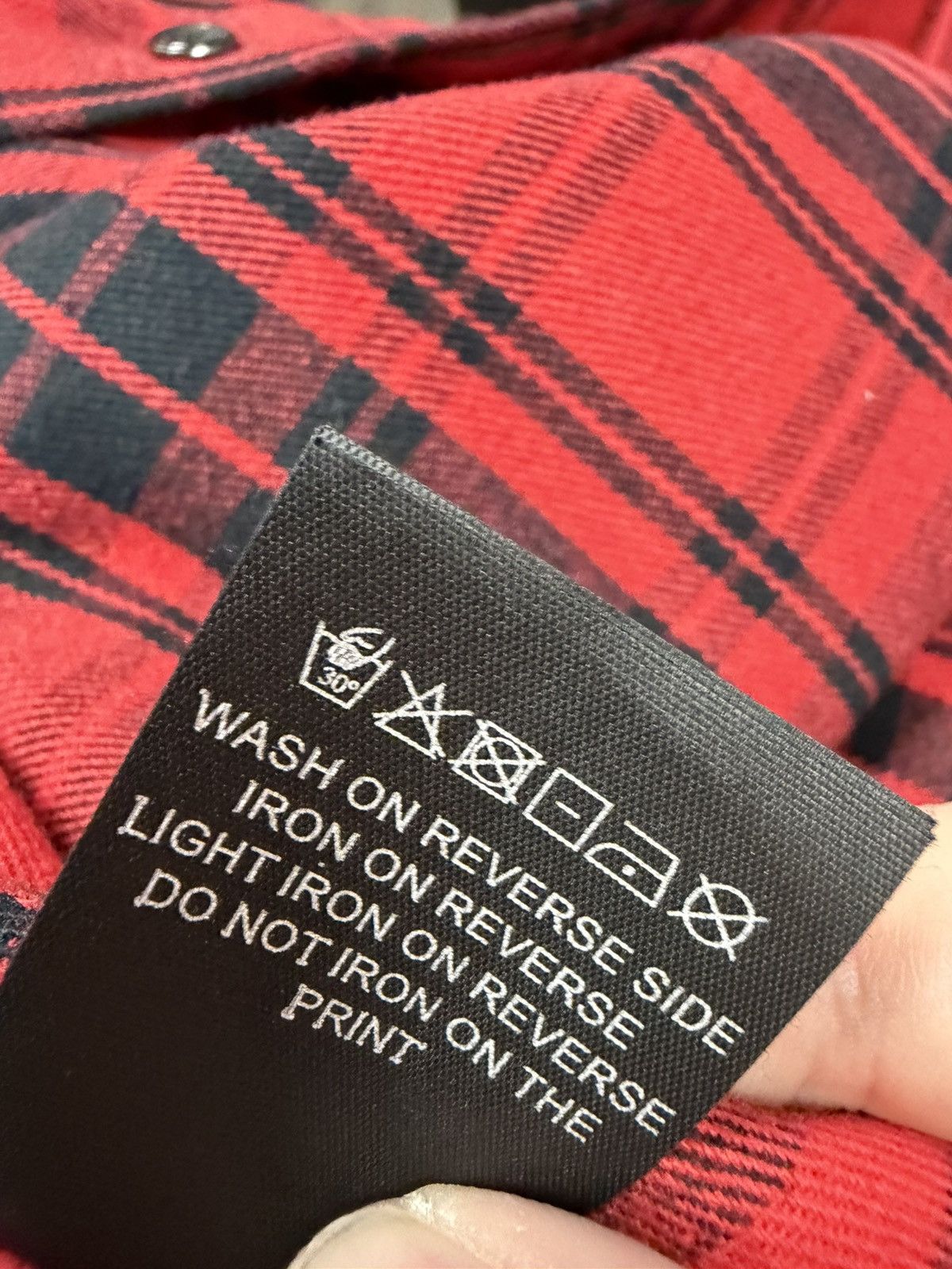 Vetements Vetements Flannel Name Tag Size US M / EU 48-50 / 2 - 7 Thumbnail