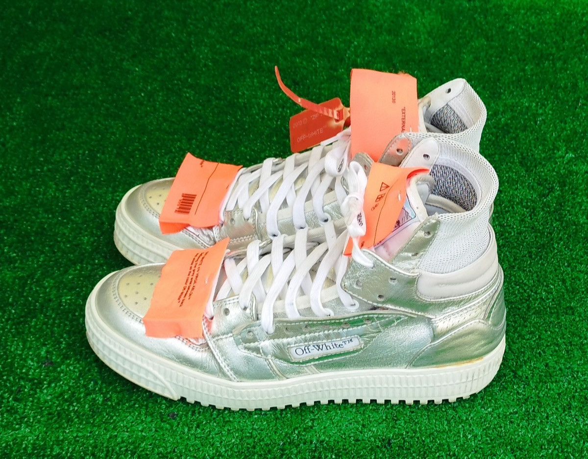 Off-White Sneakes Off White Court 3.0 Silver #7us - #40eur Size US 7 / IT 37 - 3 Thumbnail