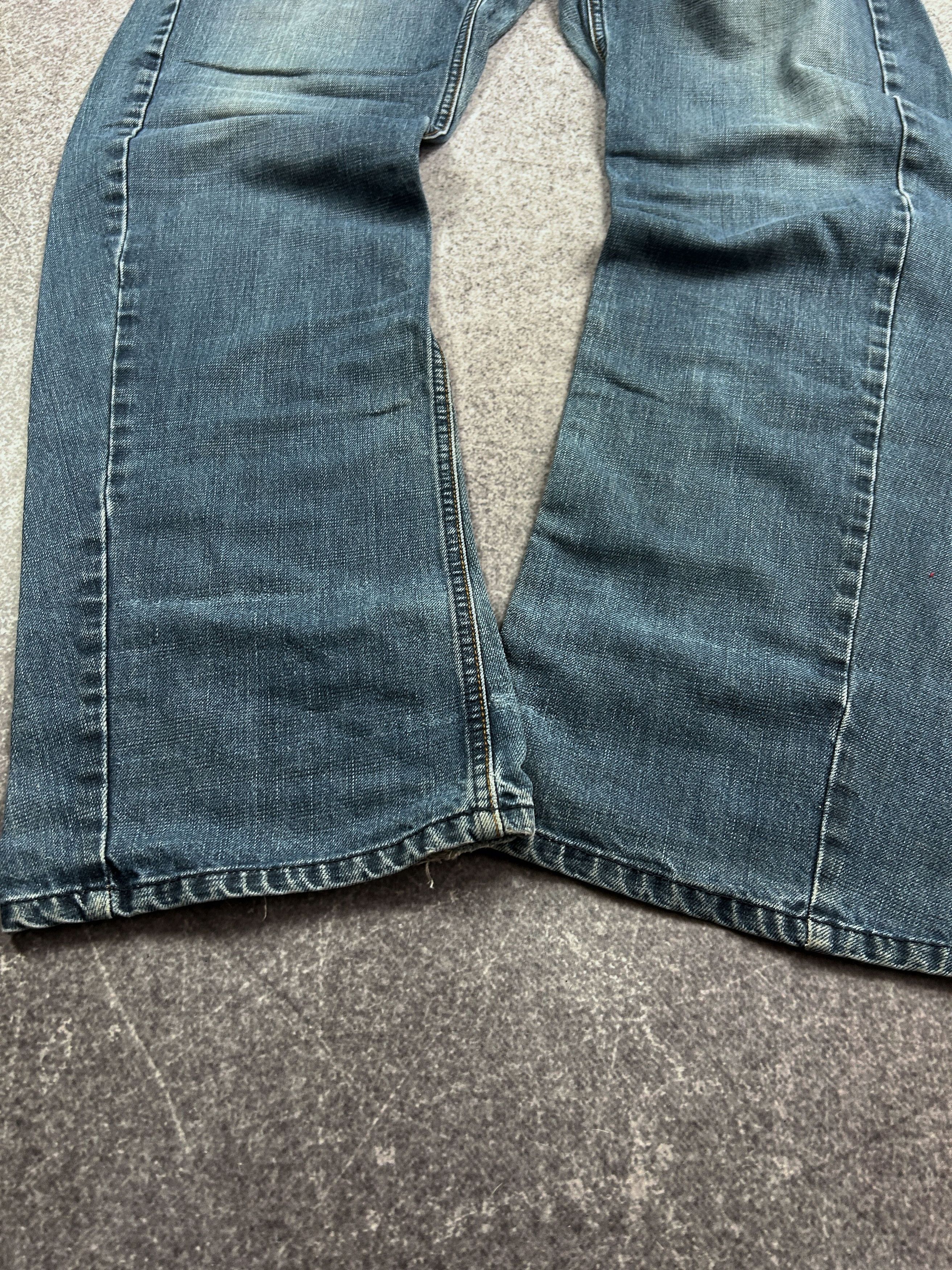 Designer vtg japanese washed jeans like rick owens or balenciaga 90s Size US 32 / EU 48 - 3 Thumbnail