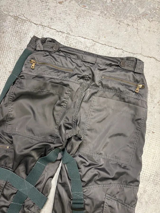 Dolce & Gabbana AW2003 Dolce & Gabbana Grey Nylon Bondage Cargo Pants Size US 30 / EU 46 - 8 Thumbnail