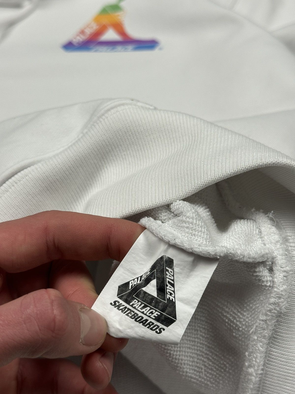 Palace Palace Jobsworth White Hoodie Big Logo Size L Size US L / EU 52-54 / 3 - 14 Thumbnail
