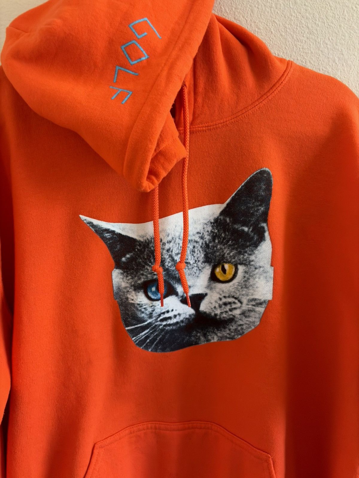 Golf Wang Grail 2012 Golf Wang Odd Eyes Cat Hoodie - Orange Size L Size US L / EU 52-54 / 3 - 2 Thumbnail
