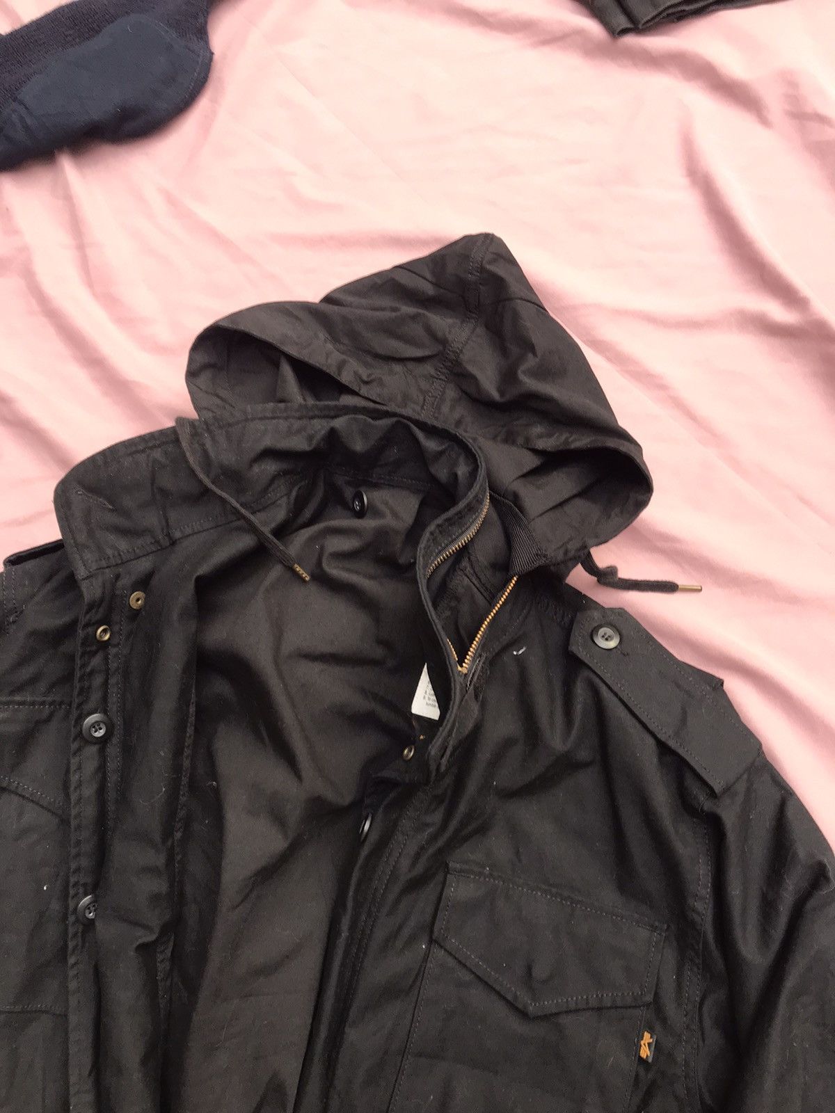 Alpha Industries ALPHA INDUSTRIES M65 full deep black modern repro parka Size US L / EU 52-54 / 3 - 15 Thumbnail