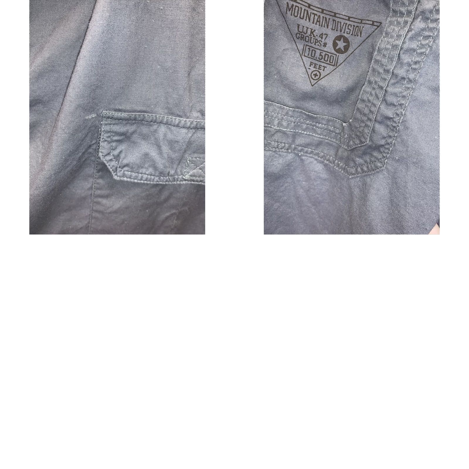 Vintage Vintage Gitano Environmental Patrol Mountain Division Mens Button Up Shirt XL Blue Cotton 1990s Size US XL / EU 56 / 4 - 8 Thumbnail