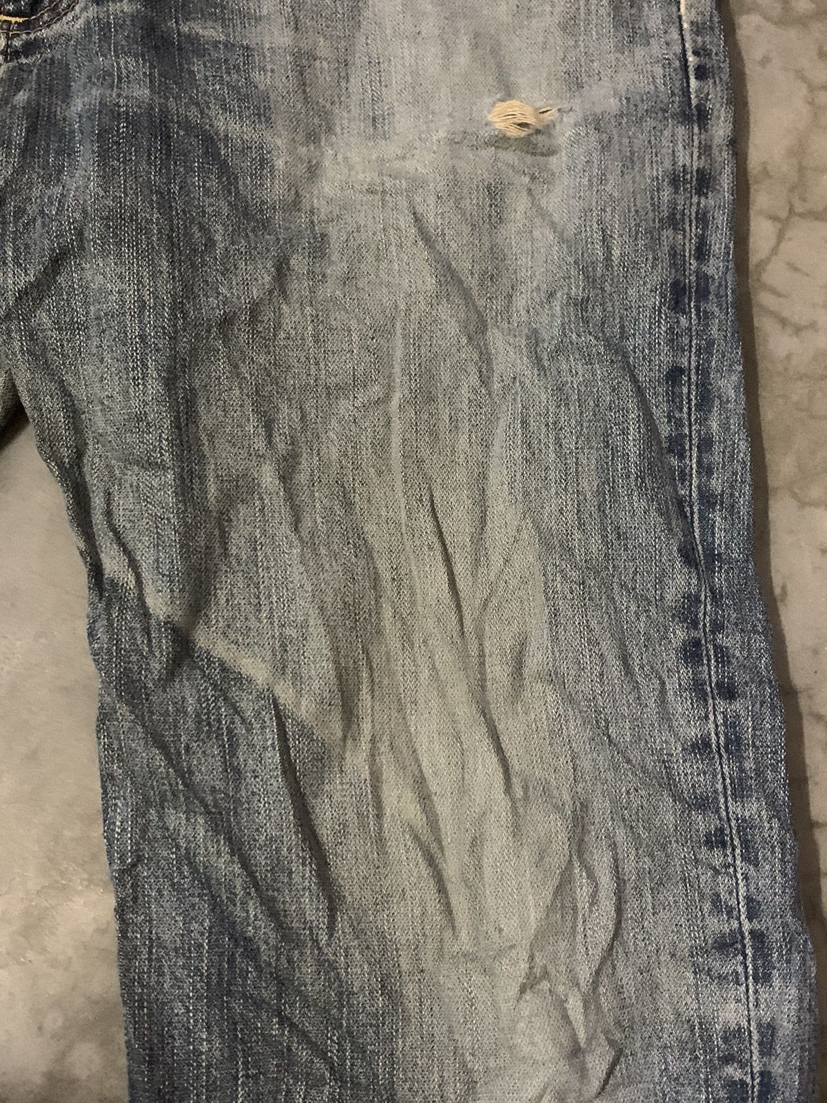 Wrangler Wrangler Distressed Flare Denim Jeans Size US 33 - 6 Thumbnail