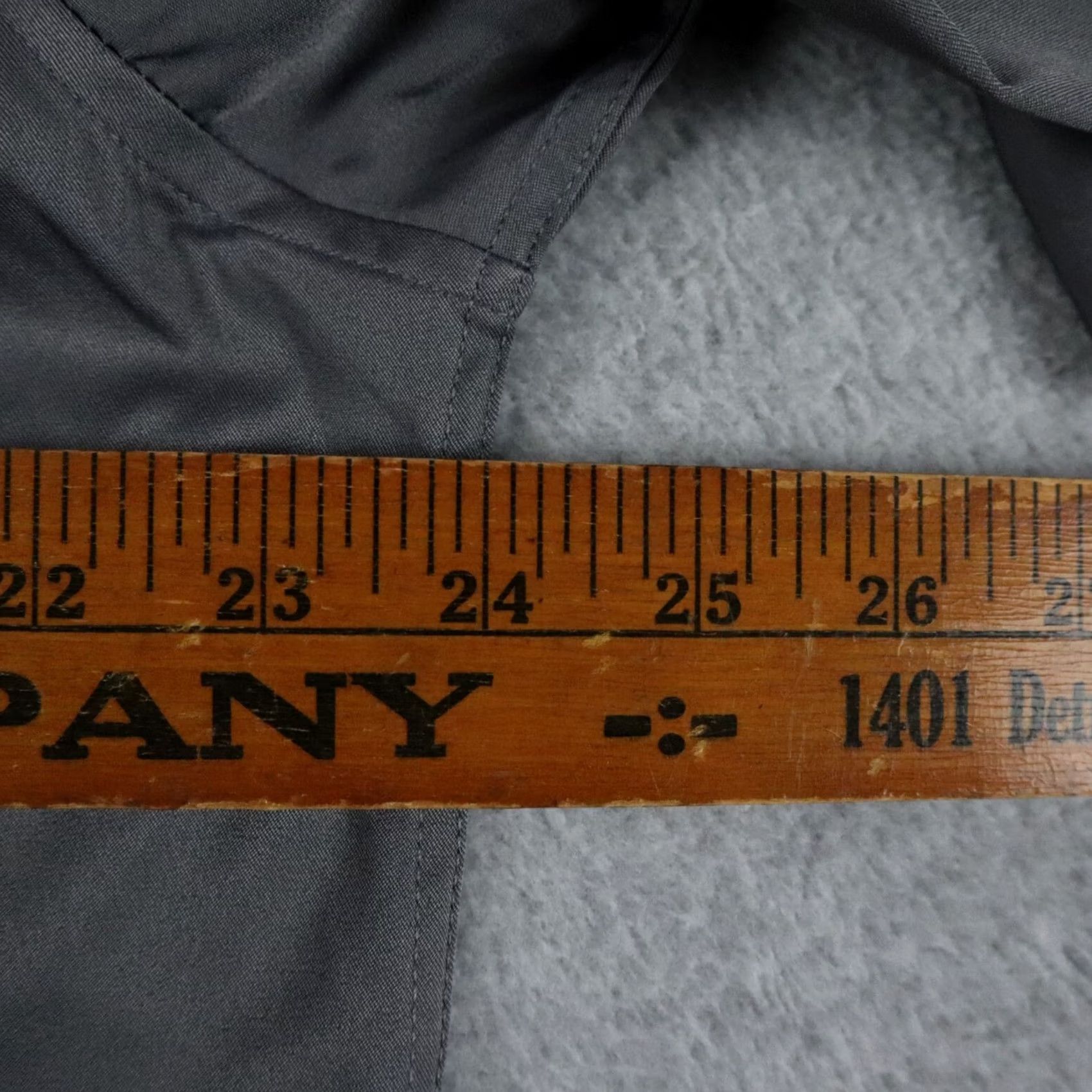 Vintage Zity Shirt Mens Large Band Collar Casual Stretch Button-Up Gray Long Sleeve Size US L / EU 52-54 / 3 - 7 Thumbnail