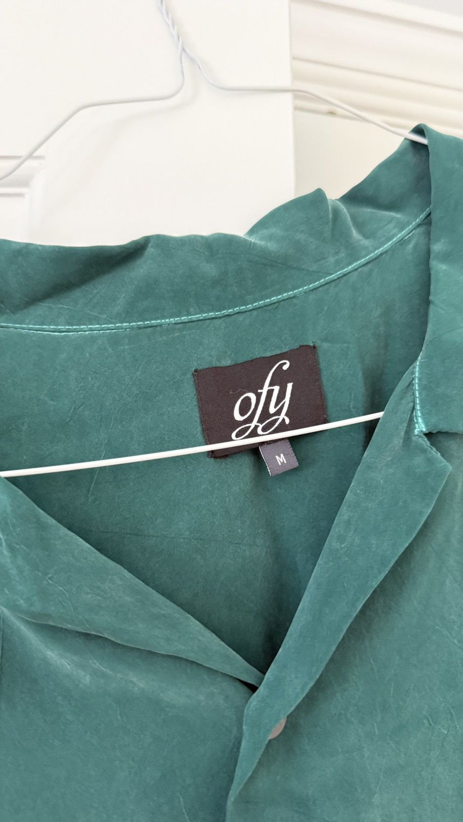 Other OFY Silk Short Sleeve Button Up Size US M / EU 48-50 / 2 - 3 Thumbnail