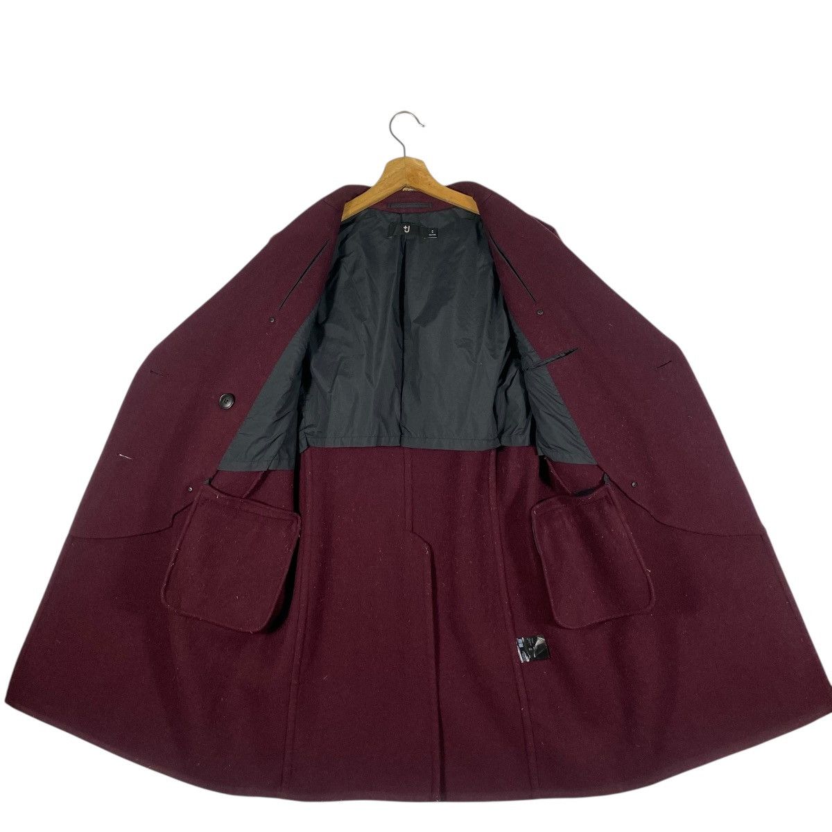 Jil Sander × Uniqlo Jil Sander X Japanese Brand Double Breasted Wool Long Coat Size US S / EU 44-46 / 1 - 10 Thumbnail