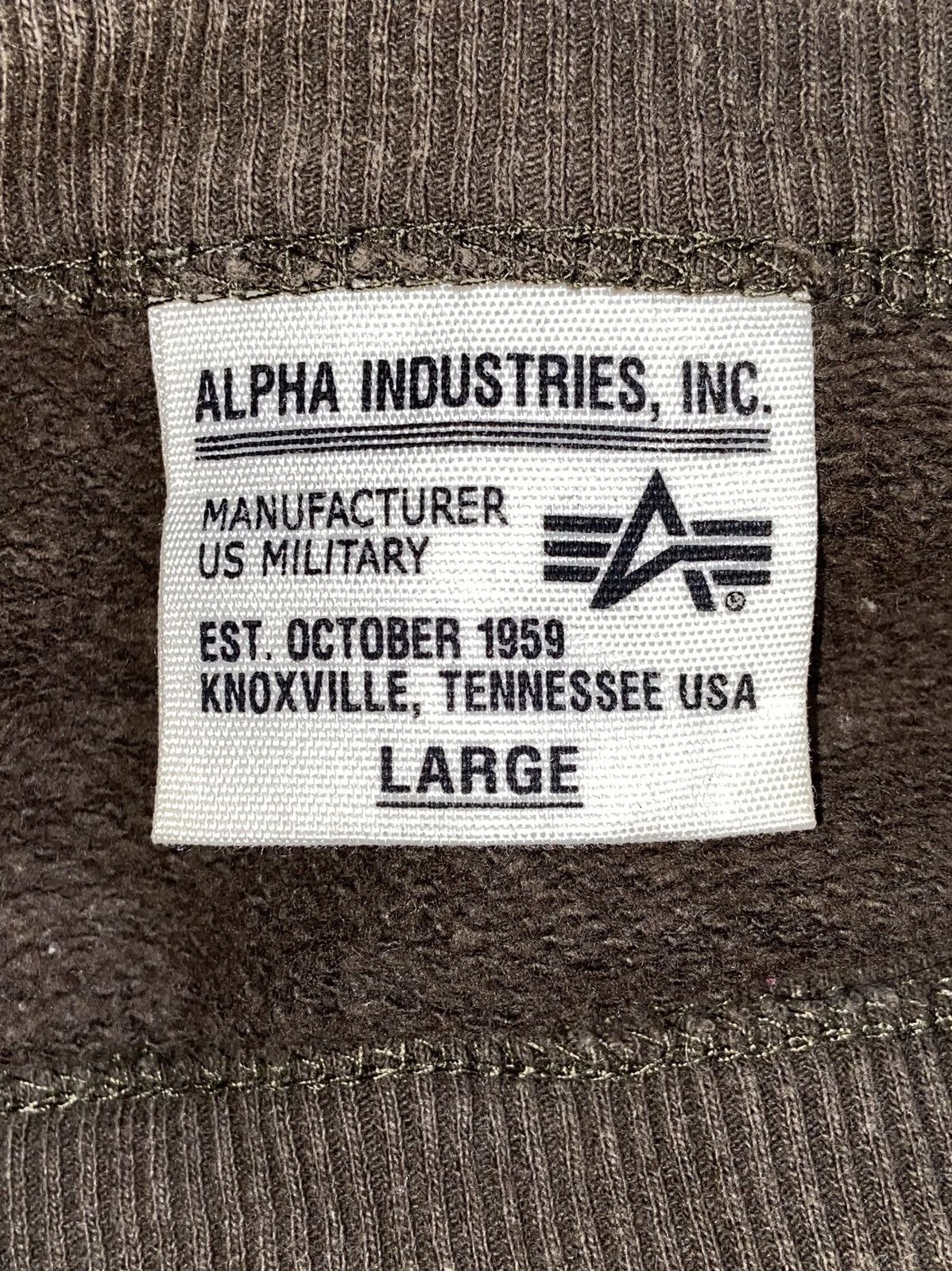 ALPHA INDUSTRIES Army Long Sweater