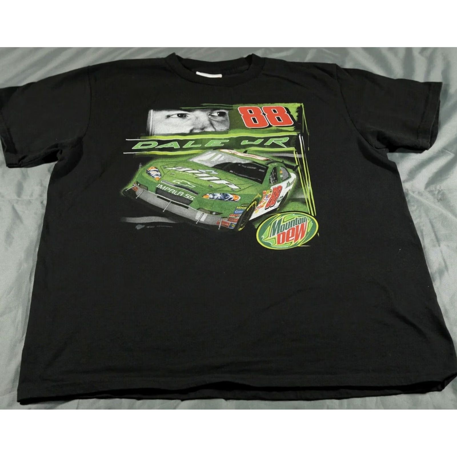 NASCAR Dale Earnhardt Jr Shirt Mens L Black Green 88 NASCAR Mountain Dew Winners Circle Shirt Mens L Black Green 88 NASCAR Mountain Dew Winners Circle Size US L / EU 52-54 / 3 - 2 Thumbnail