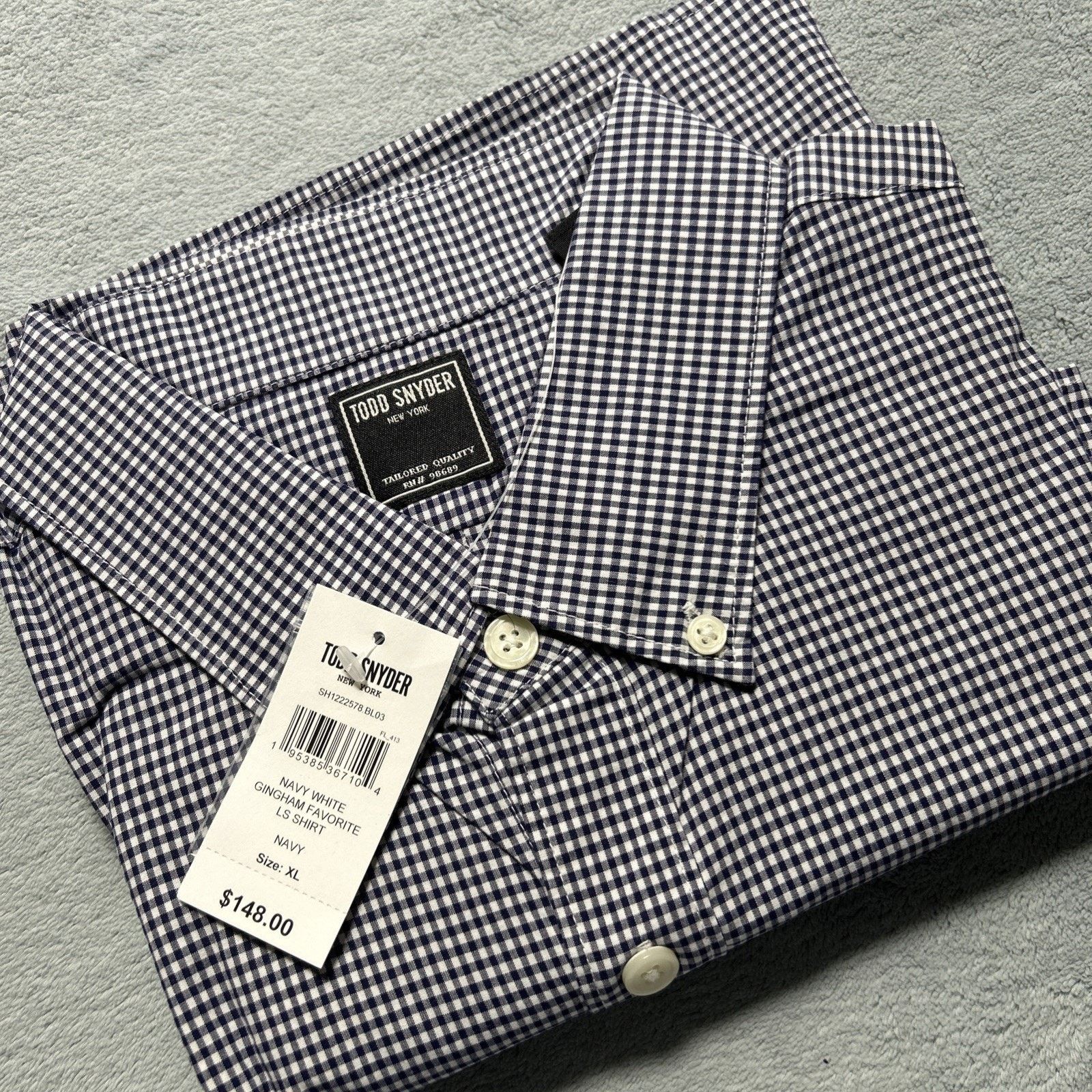 Todd Snyder Todd Snyder Button Up Shirt Mens XL Gingham Long sleeve Size US XL / EU 56 / 4 - 1 Thumbnail