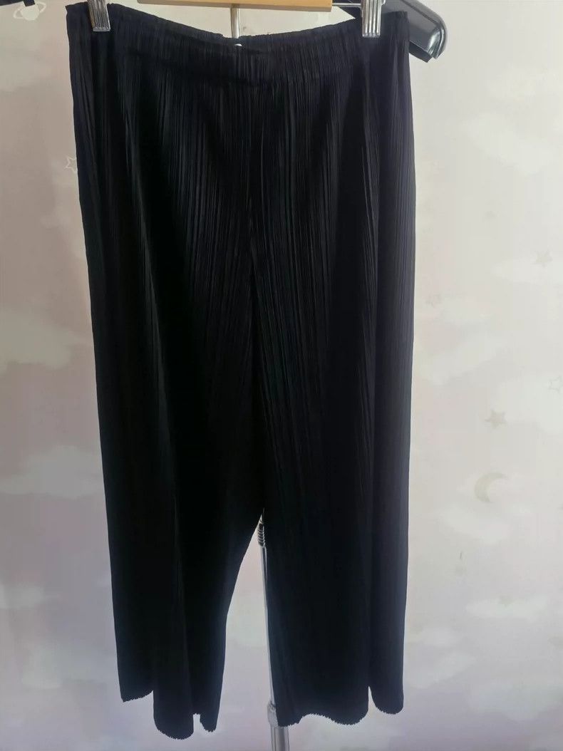 Issey Miyake Issey Miyake size:3 Black pleated pants Size 42" / US 20 - 1 Thumbnail