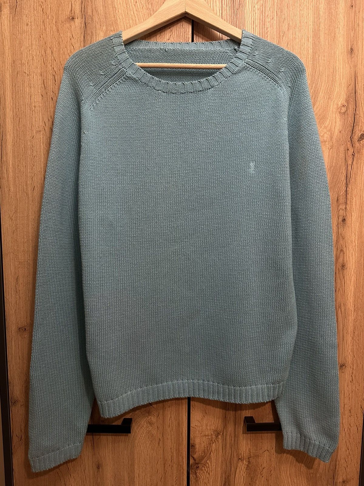 Yves Saint Laurent Blue YSL Sweater Knit Saint Laurent Sweater Size US L / EU 52-54 / 3 - 1 Thumbnail