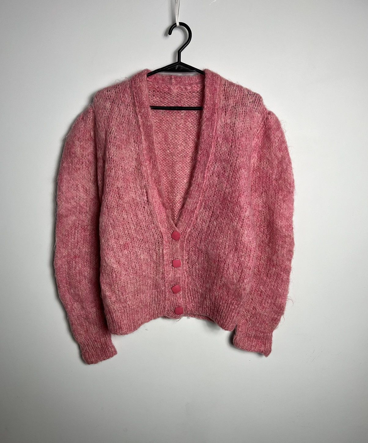 Other Mohair Cardigan Vintage wool sweater Size M / US 6-8 / IT 42-44 - 2 Thumbnail