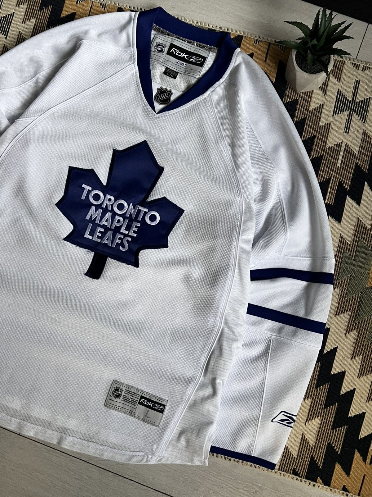 Reebok Toronto Maple Leafs Vintage 90's CCM Hockey Jersey Size US L / EU 52-54 / 3 - 3 Thumbnail