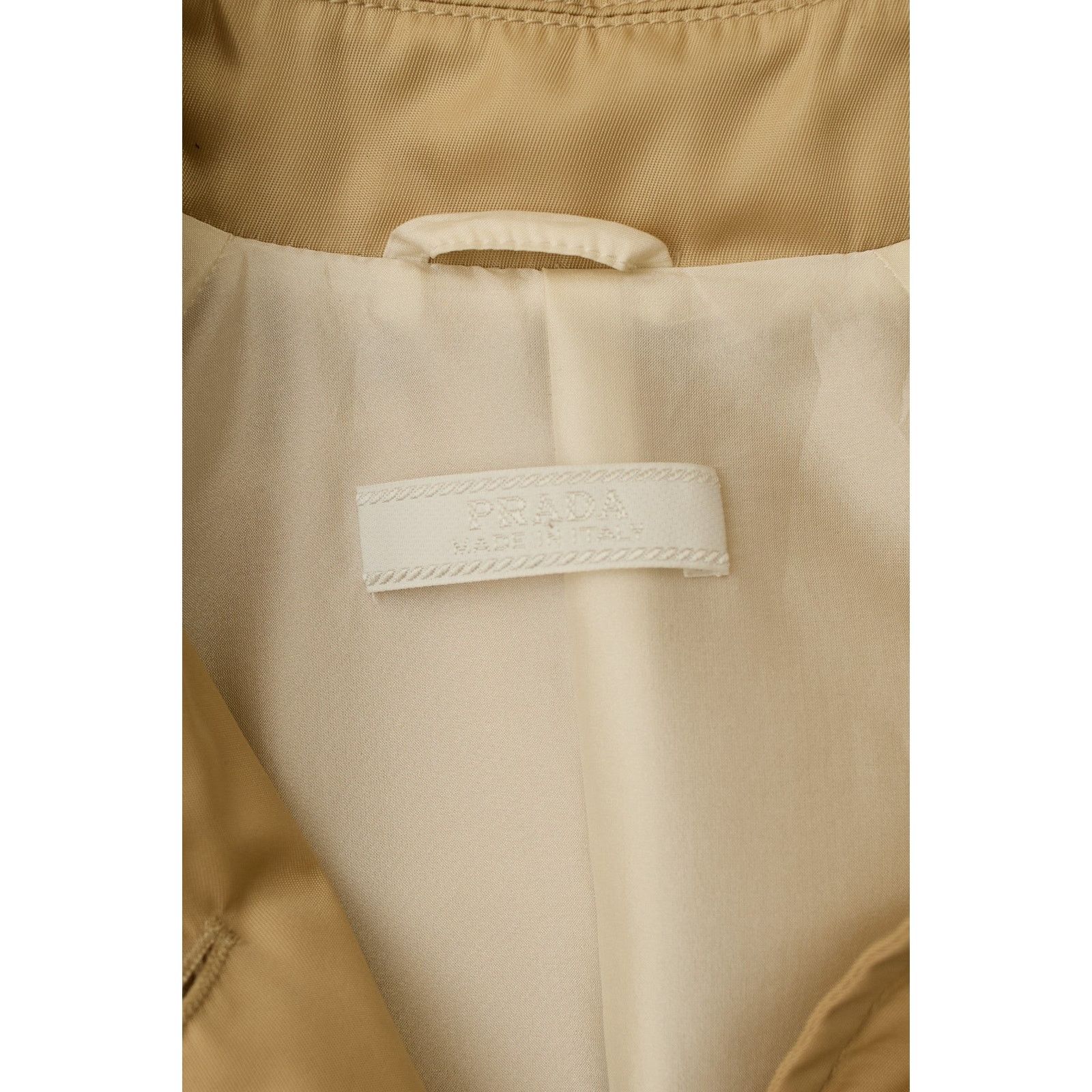 Prada Beige Nylon Belted Coat Size M / US 6-8 / IT 42-44 - 4 Thumbnail
