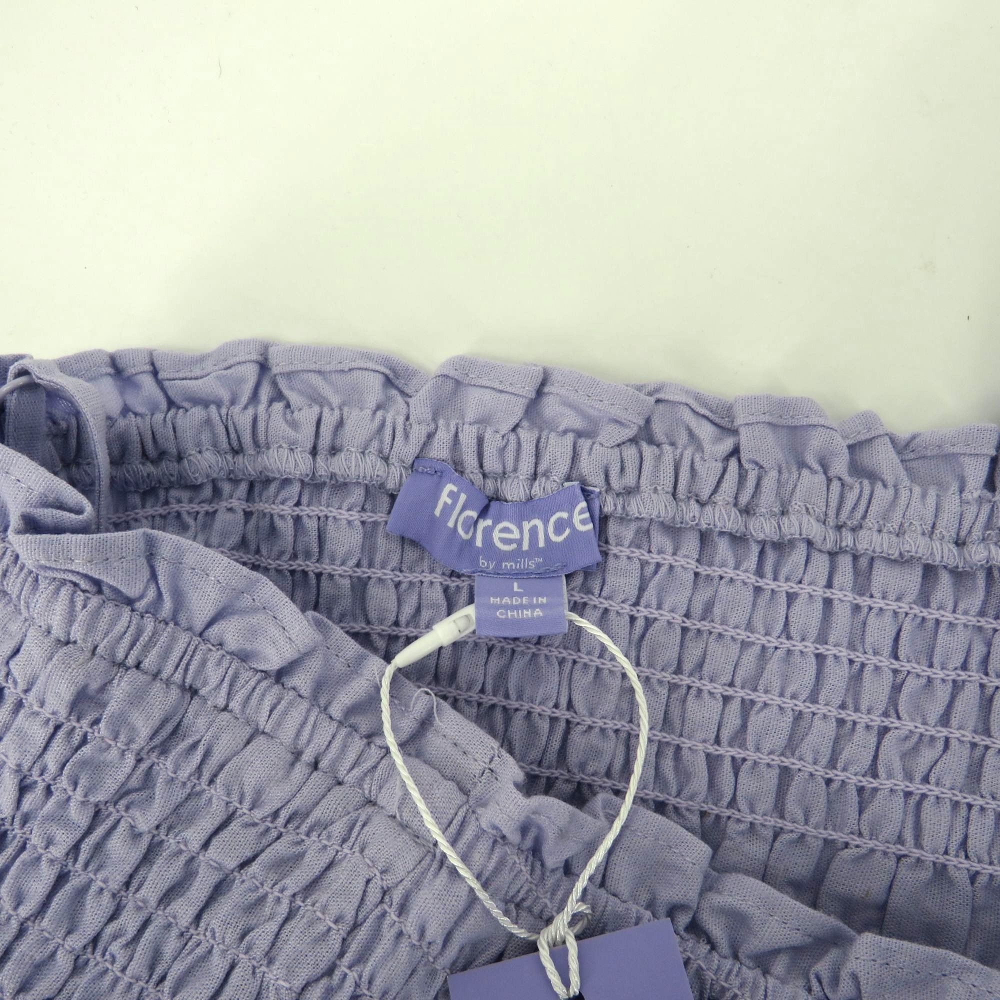 Other Florence By Mills Lavender Smocked Crop Top Womens Size L NW Size L / US 10 / IT 46 - 5 Thumbnail
