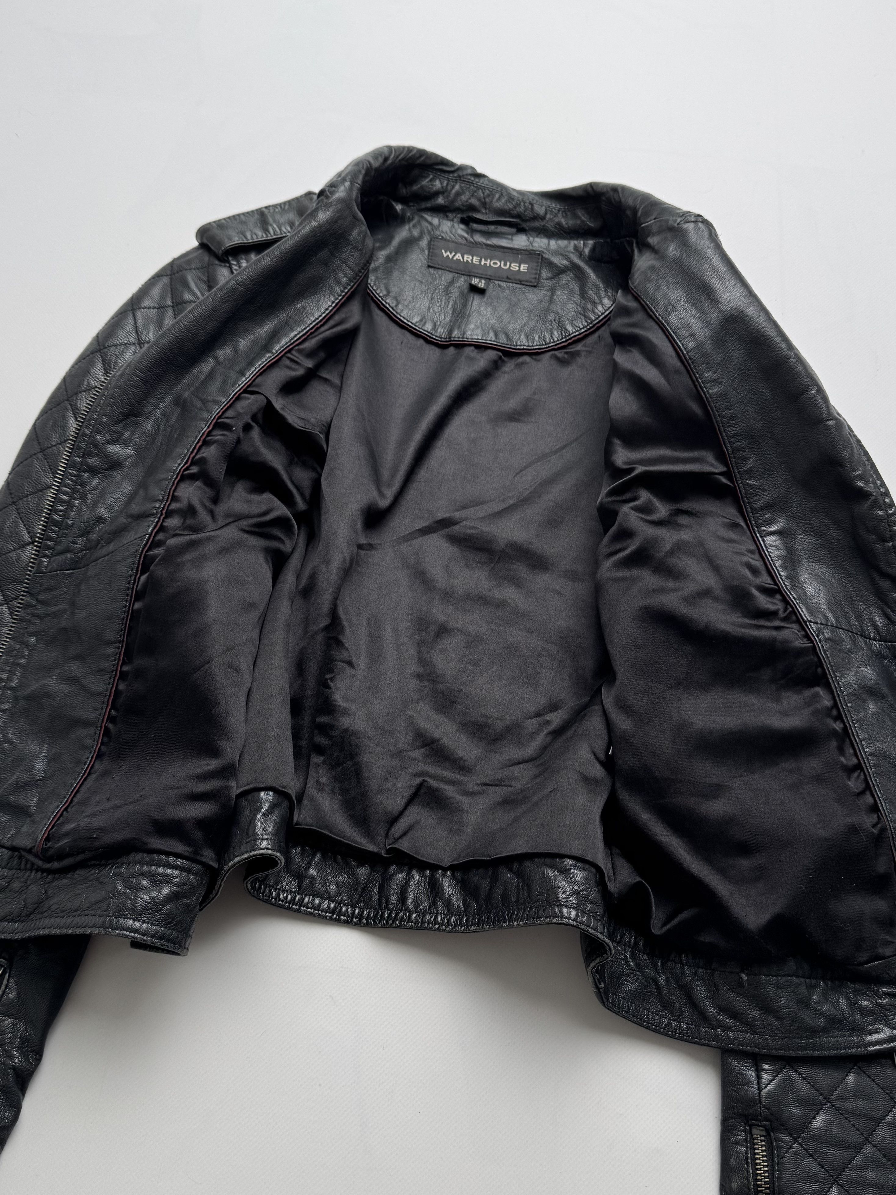 Vintage Vintage Cropped Leather Jacket B8(V403)E2 Size S / US 4 / IT 40 - 6 Thumbnail