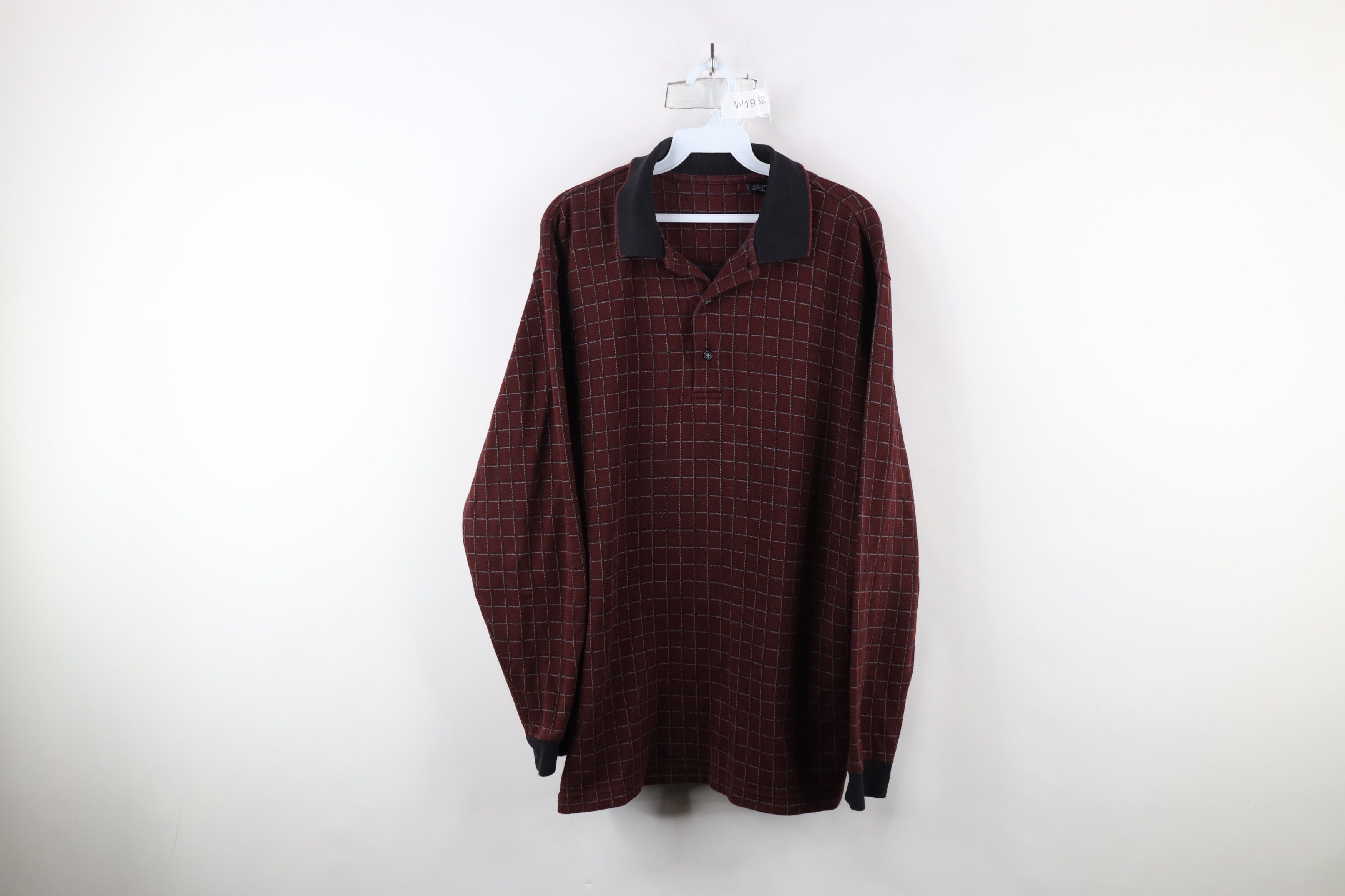 Vintage Vintage 90s Streetwear Knit Long Sleeve Rugby Polo Size US L / EU 52-54 / 3 - 1 Thumbnail