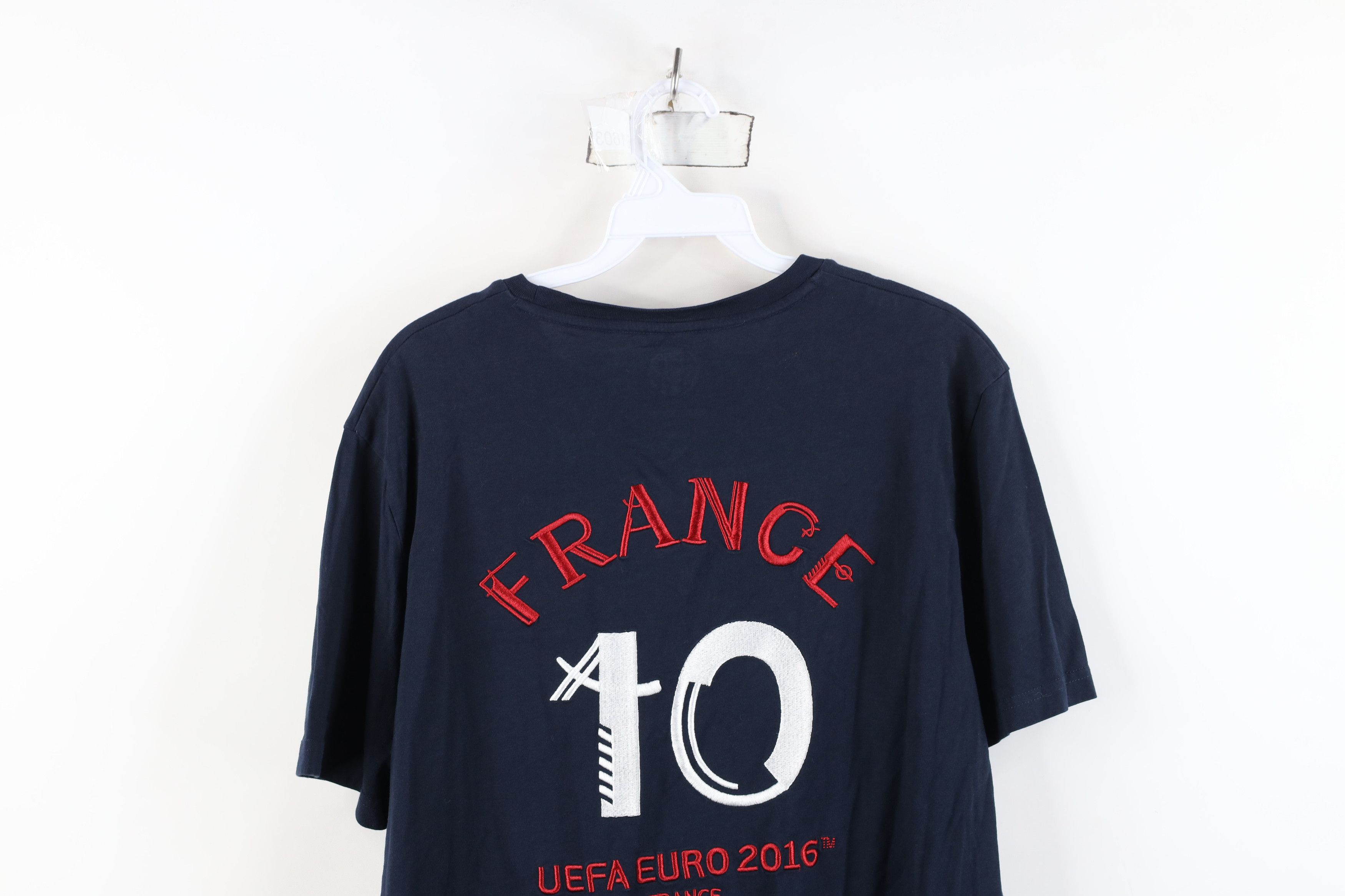 Vintage Y2K UEFA Euro France Soccer Football T-Shirt Navy Blue Size XL / US 12-14 / IT 48-50 - 12 Thumbnail