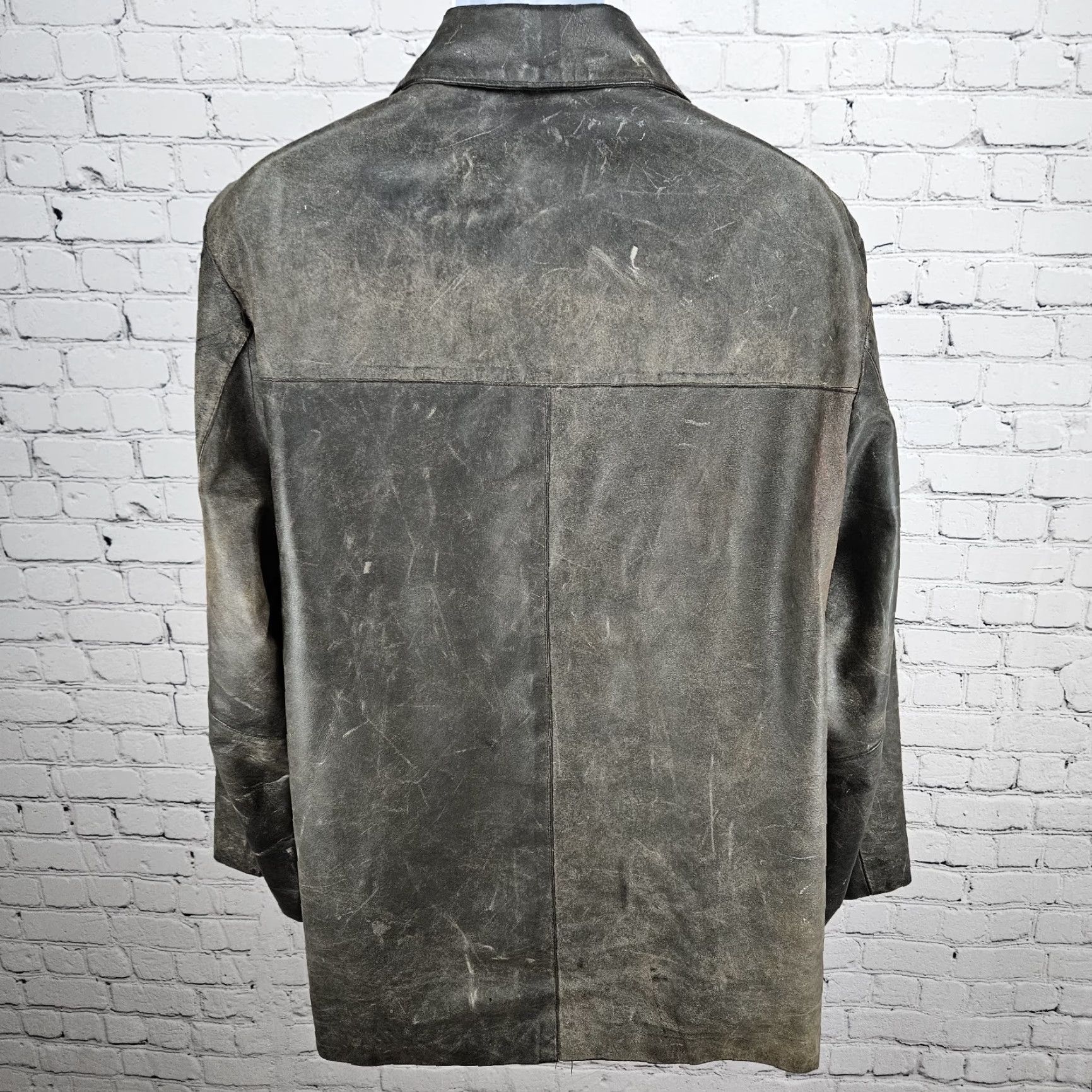 Vera Pelle Vera Pelle Leather Jacket Brown Button Pocket Lined 52 US 42 Men Vintage Italy Overcoat Casual Workwear Jacket Coat Mens Size US L / EU 52-54 / 3 - 2 Thumbnail