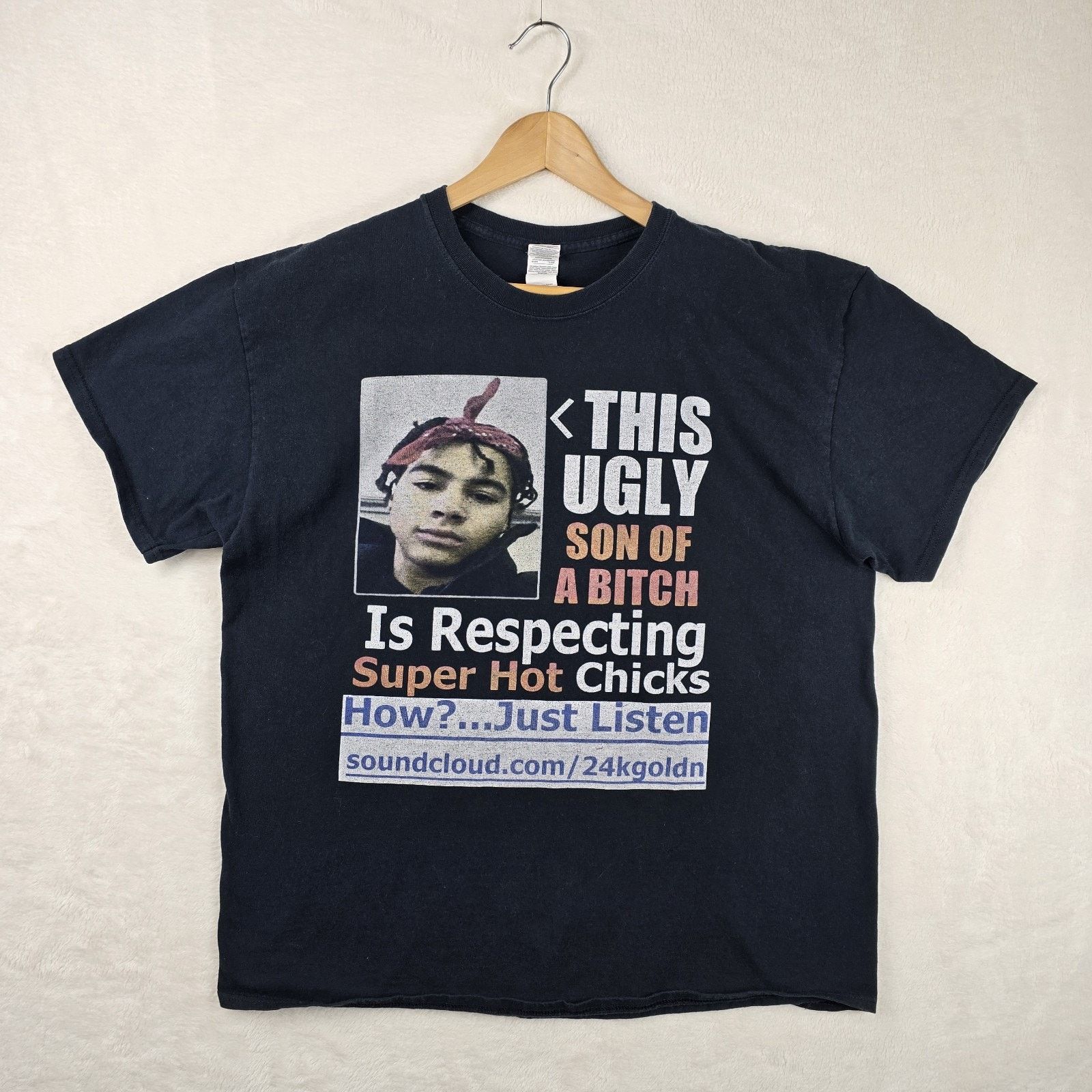 Gildan RARE 24kGoldn Rap Tee Shirt Size XL SoundCloud Ugly SOB Size US XL / EU 56 / 4 - 2 Thumbnail