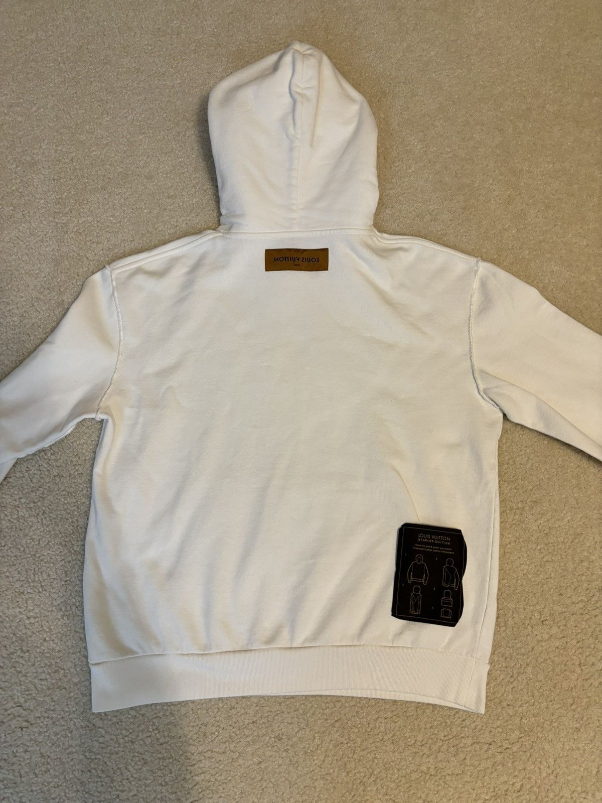 Louis Vuitton Louis Vuitton LV Staples Inside Out Hoodie White Size US M / EU 48-50 / 2 - 8 Thumbnail