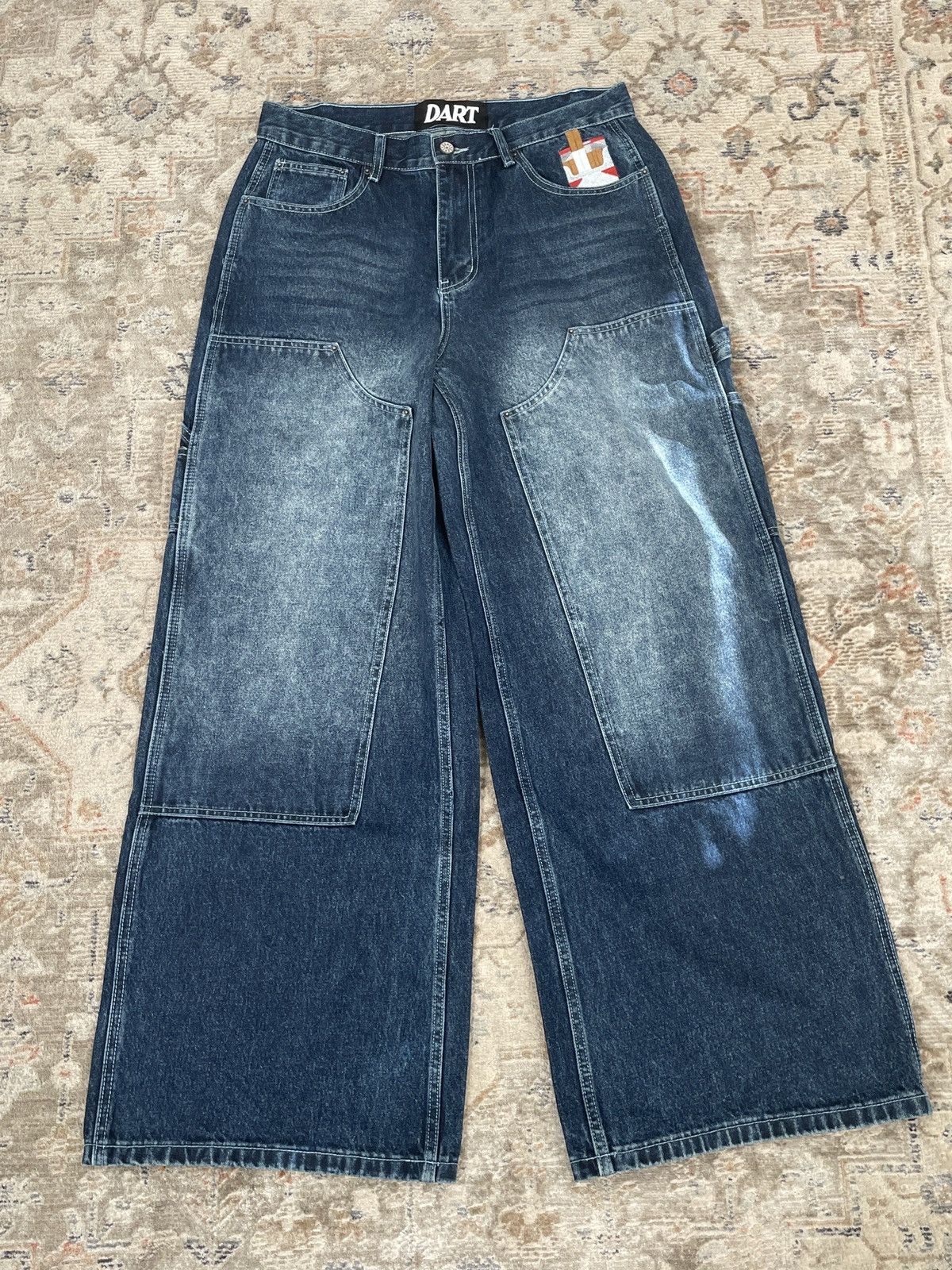 Carhartt CARHARTTesque DOUBLE KNEE DENIM JEANS Size US 36 / EU 52 - 1 Thumbnail