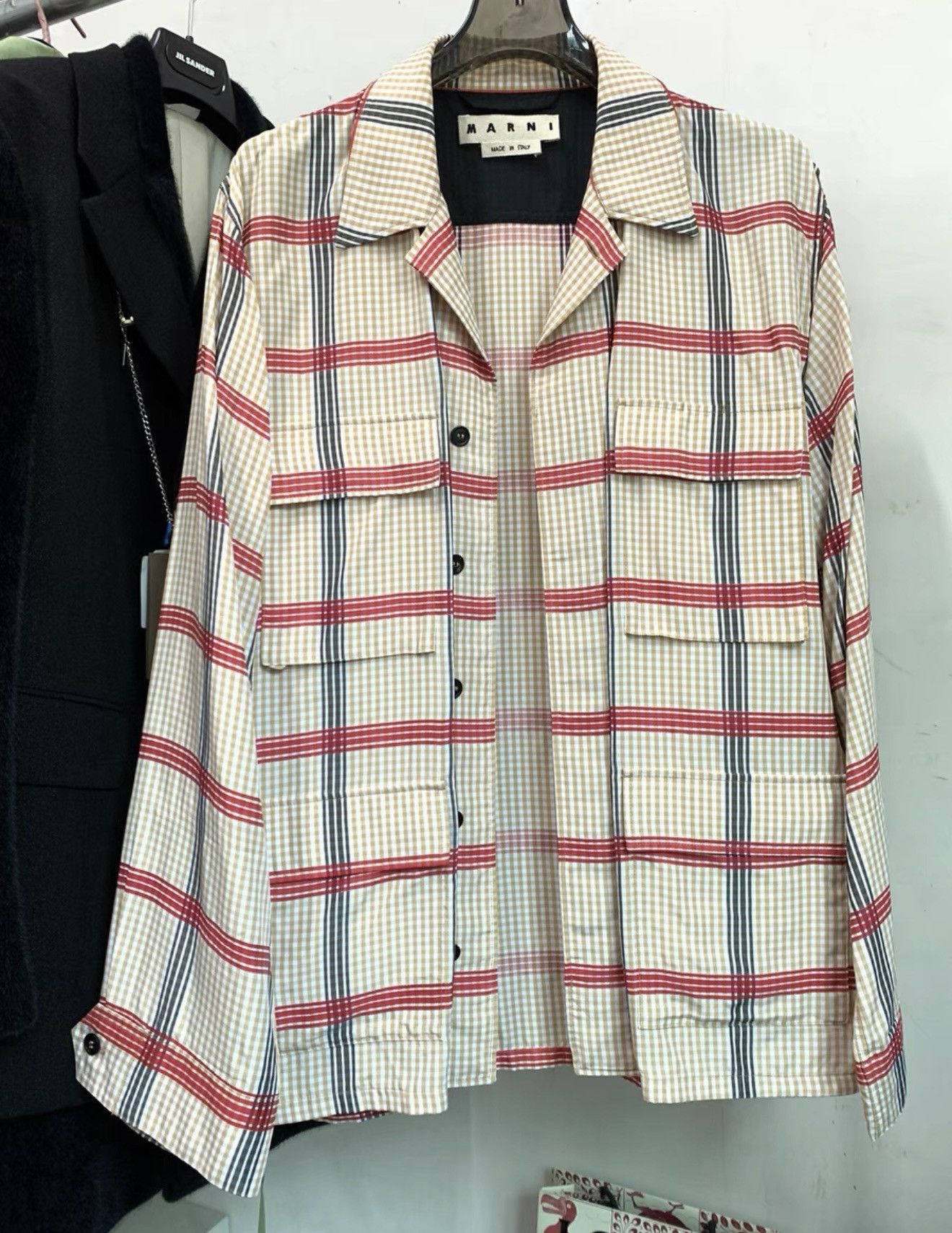 Marni [MARNI] SS20 Runway Checkered Shirt Jacket Size US M / EU 48-50 / 2 - 1 Thumbnail