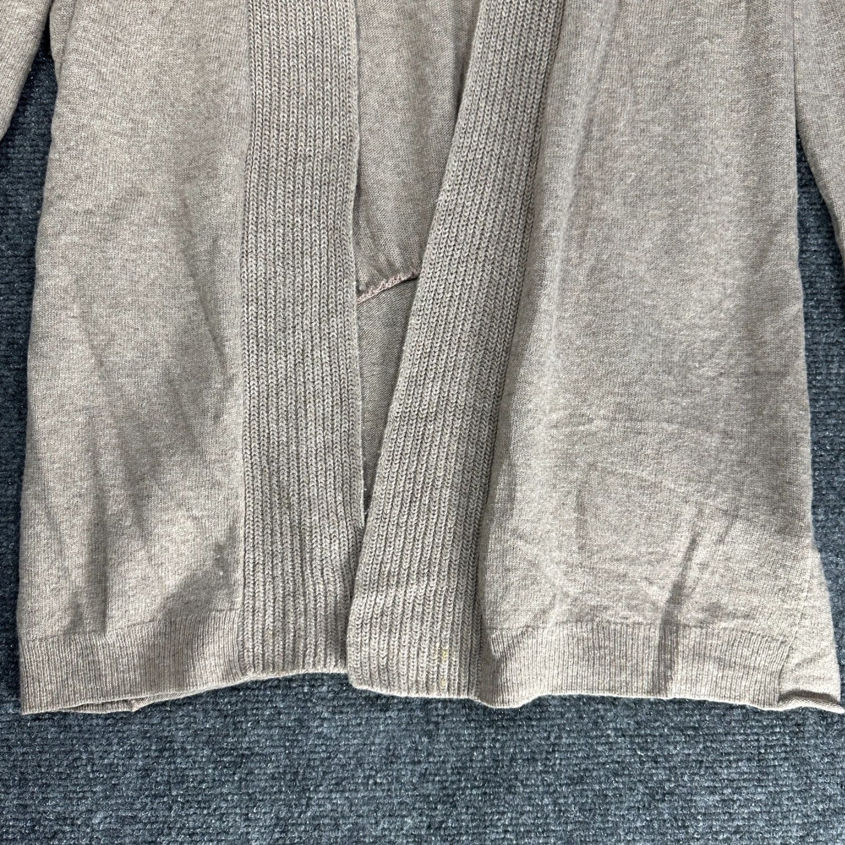 Banana Republic Banana Republic Cardigan Sweater Women Small Tan Wool Blend Open V-Neck Knit Casual Size S / US 4 / IT 40 - 2 Thumbnail