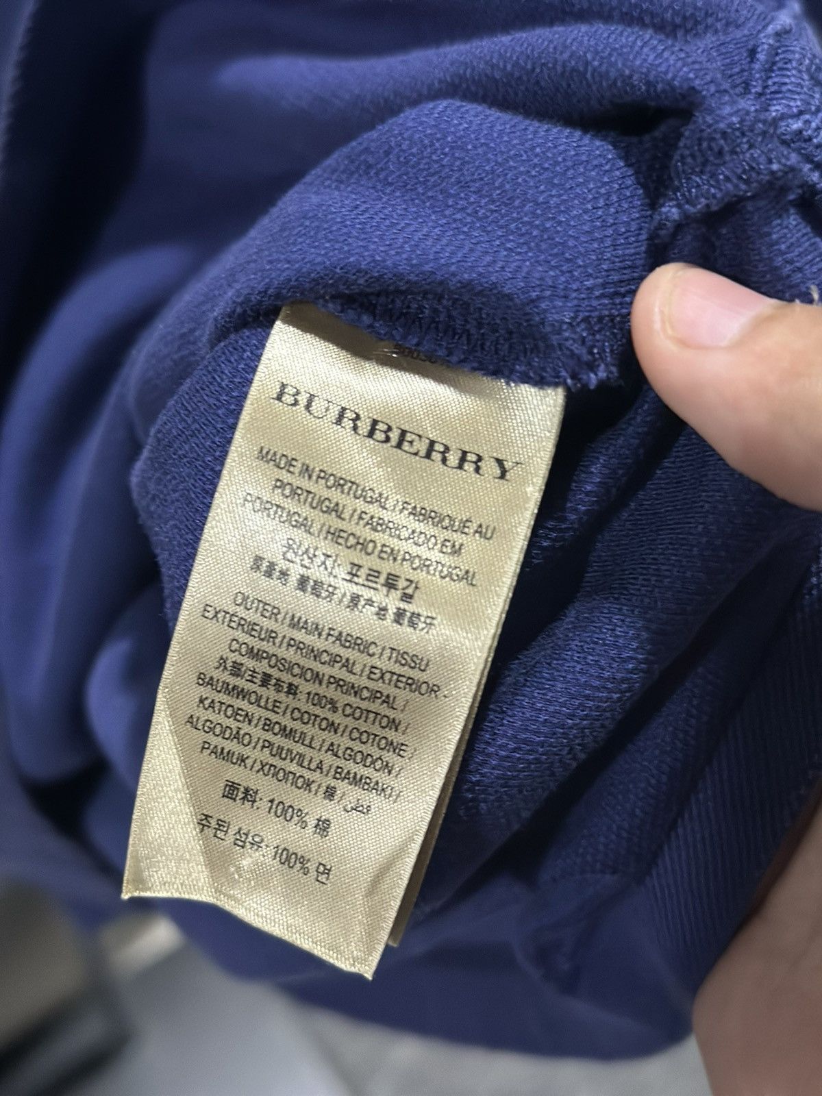Burberry Burberry Embroidered Cotton Pique Polo Shirt Size US L / EU 52-54 / 3 - 5 Thumbnail