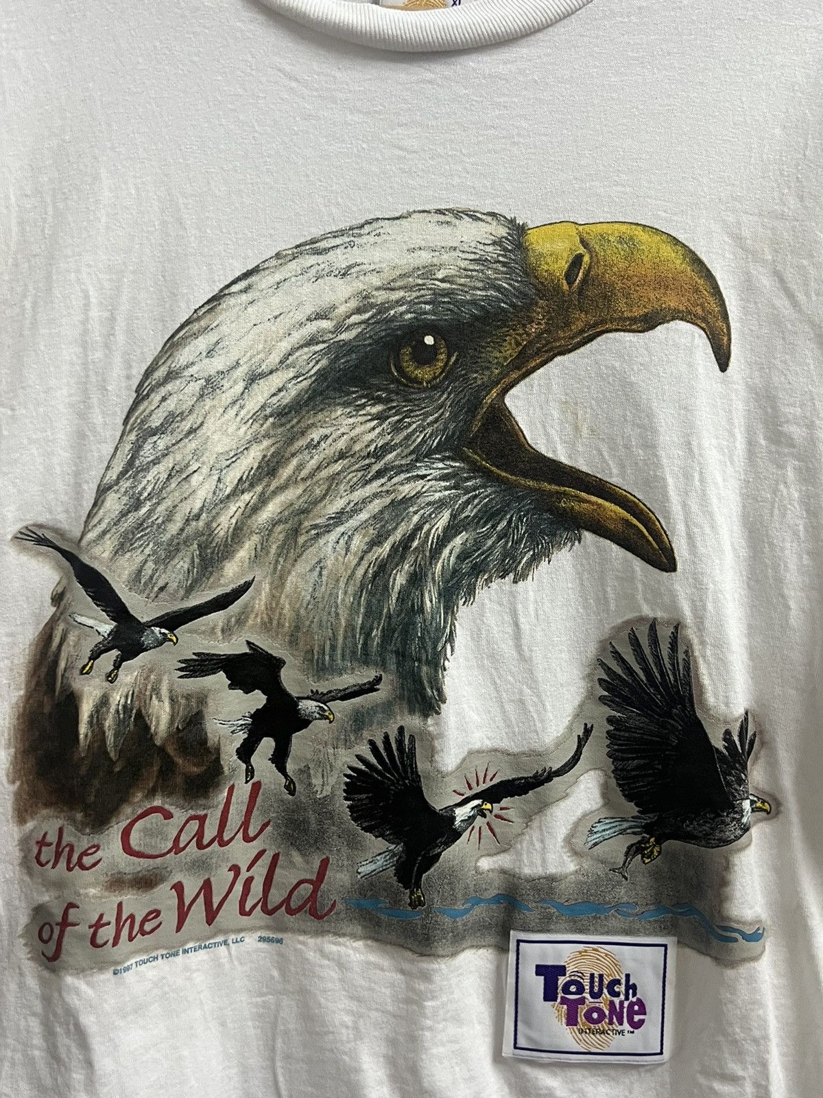 Vintage 90s vintage touch tone by Wild Oats tee eagles pic Size US XL / EU 56 / 4 - 8 Thumbnail