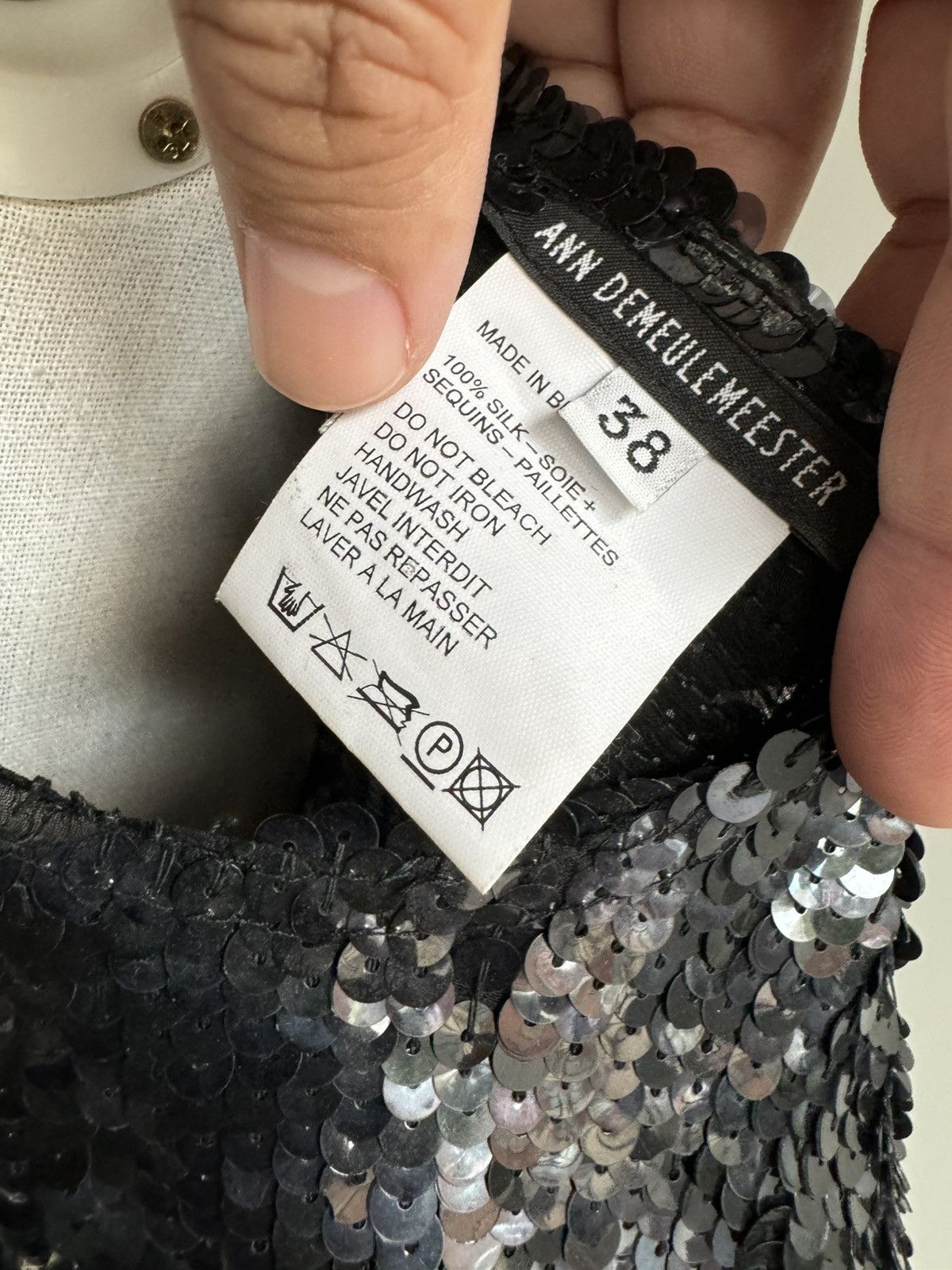 Ann Demeulemeester FW00 Vintage Ann Demeulemeester sequin draped blouse vest Size S / US 4 / IT 40 - 7 Thumbnail