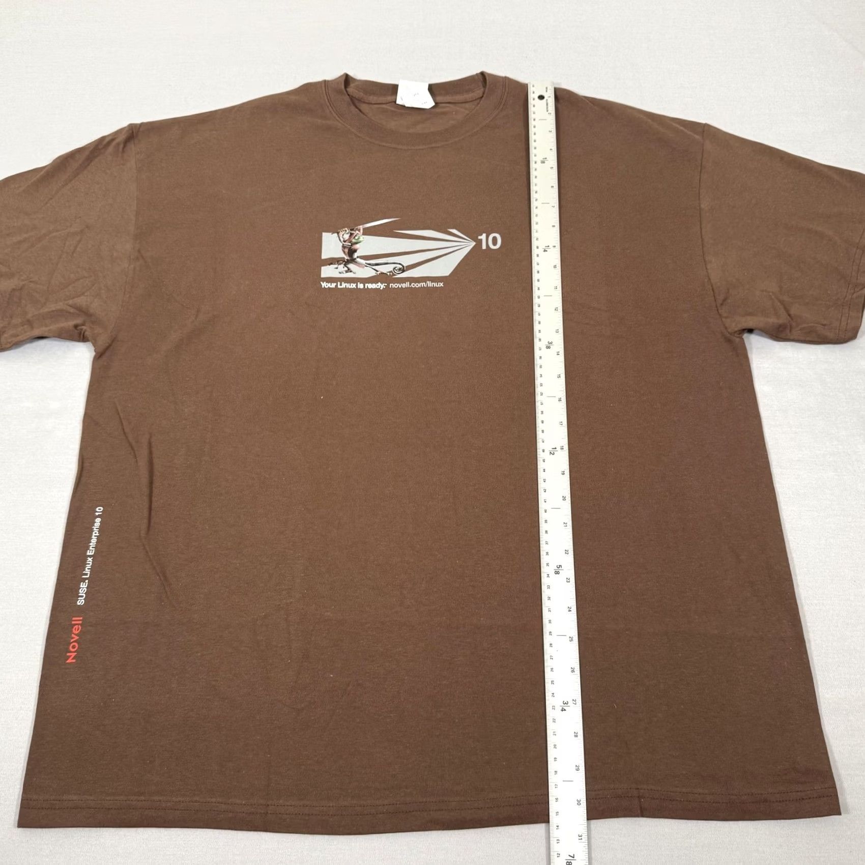 Hanes VINTAGE Linux Shirt Mens 2XL Brown Computer Tech Promo Tee Penguin Y2K Size US XXL / EU 58 / 5 - 6 Thumbnail