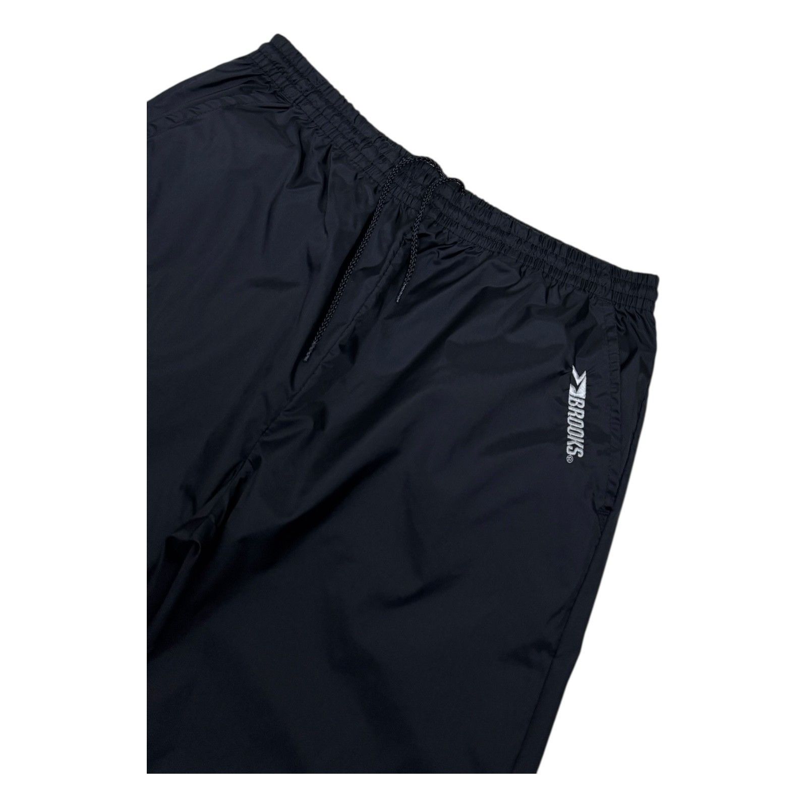 Brooks BROOKS Vintage 90s Black Splash Track Pants Mens Large Size US 34 / EU 50 - 2 Thumbnail
