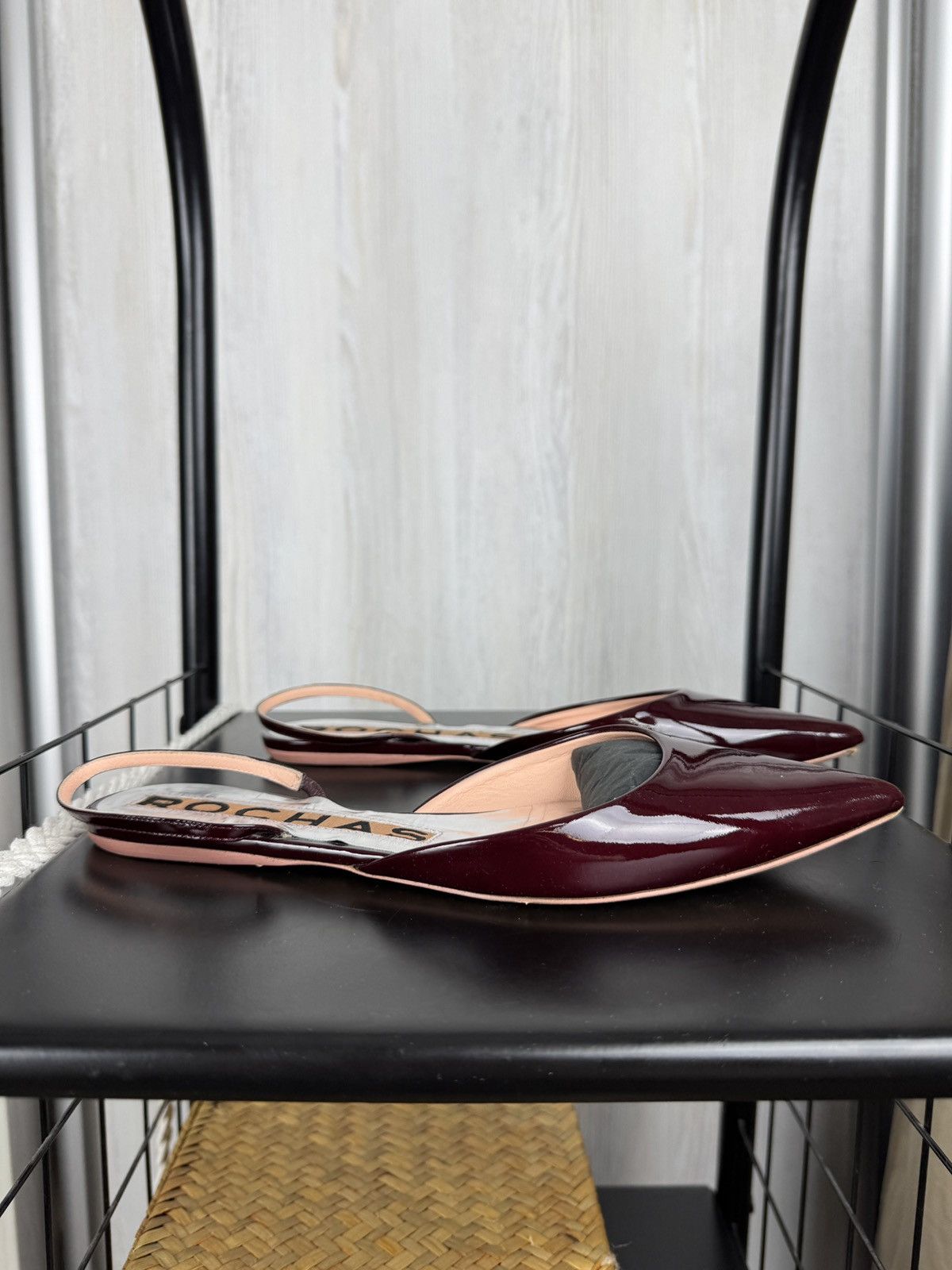 Rochas Rochas patent leather burgundy flats ballets mules w box Size US 8.5 / IT 38.5 - 2 Thumbnail