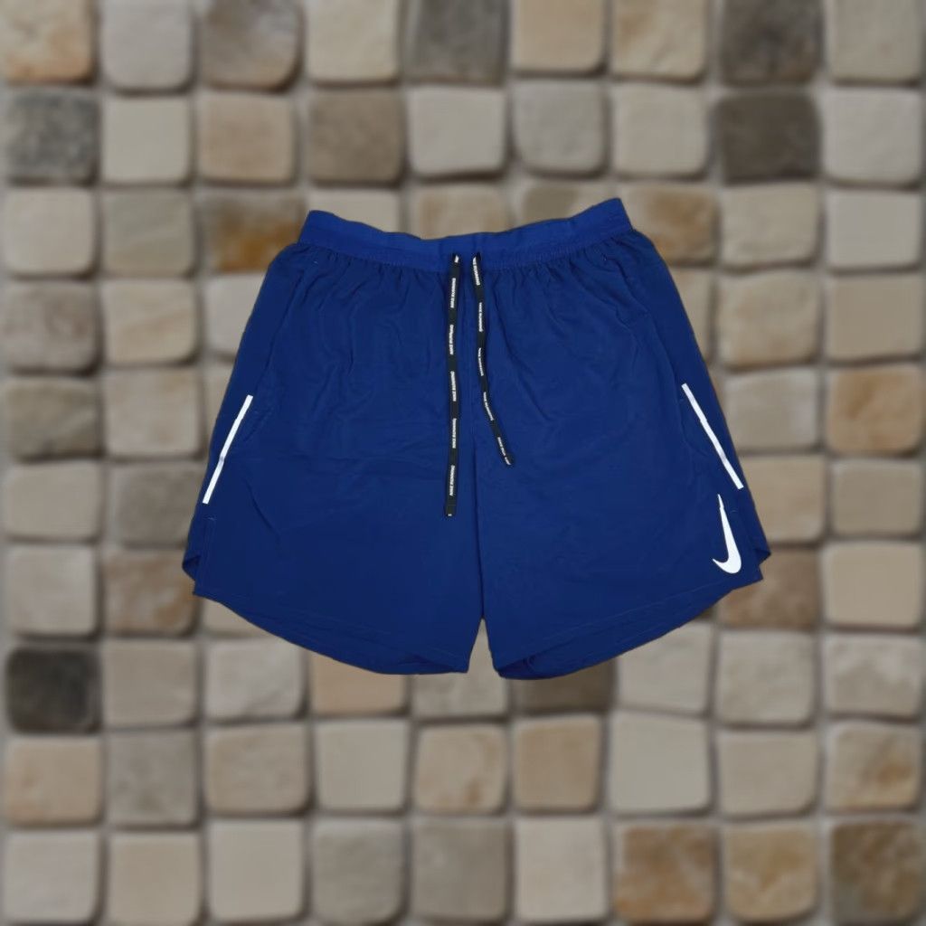 Nike Nike Running Shorts Womens M Dri-Fit Blue Drawstring Built In Liner Athletic Shorts Women Blue Nike Dri-Fit Running Shorts Size 32" / US 10 / IT 46 - 1 Thumbnail