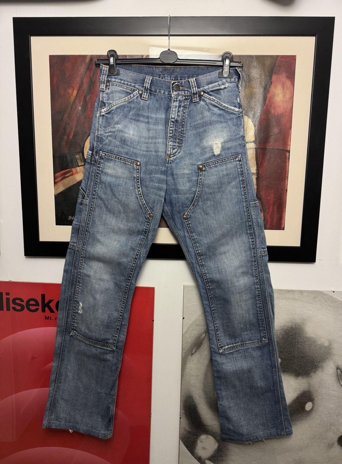 Meltin Pot Vintage 90s Double Knee Distressed Denim Jeans