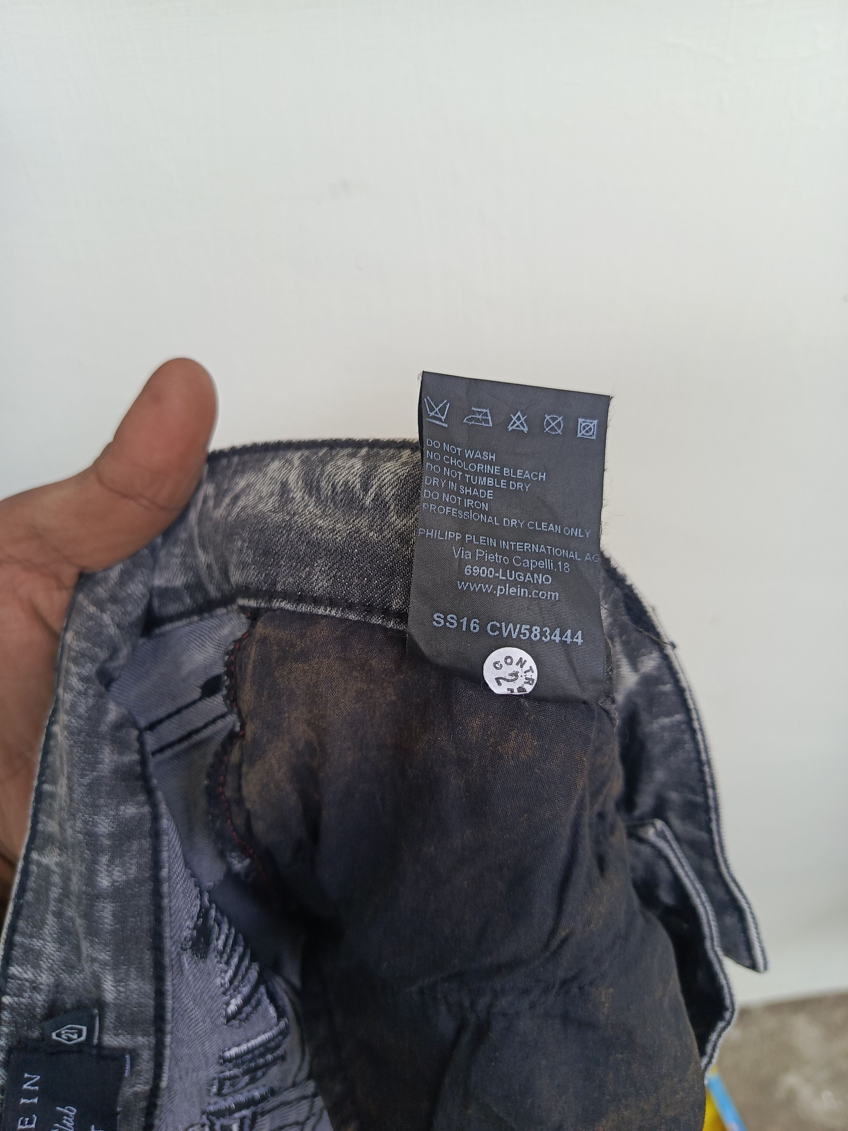 Philipp Plein Philipp Plein Rhinestone Denim Jeans. Luxury Streetwear Size 27" / US 4 / IT 40 - 11 Thumbnail