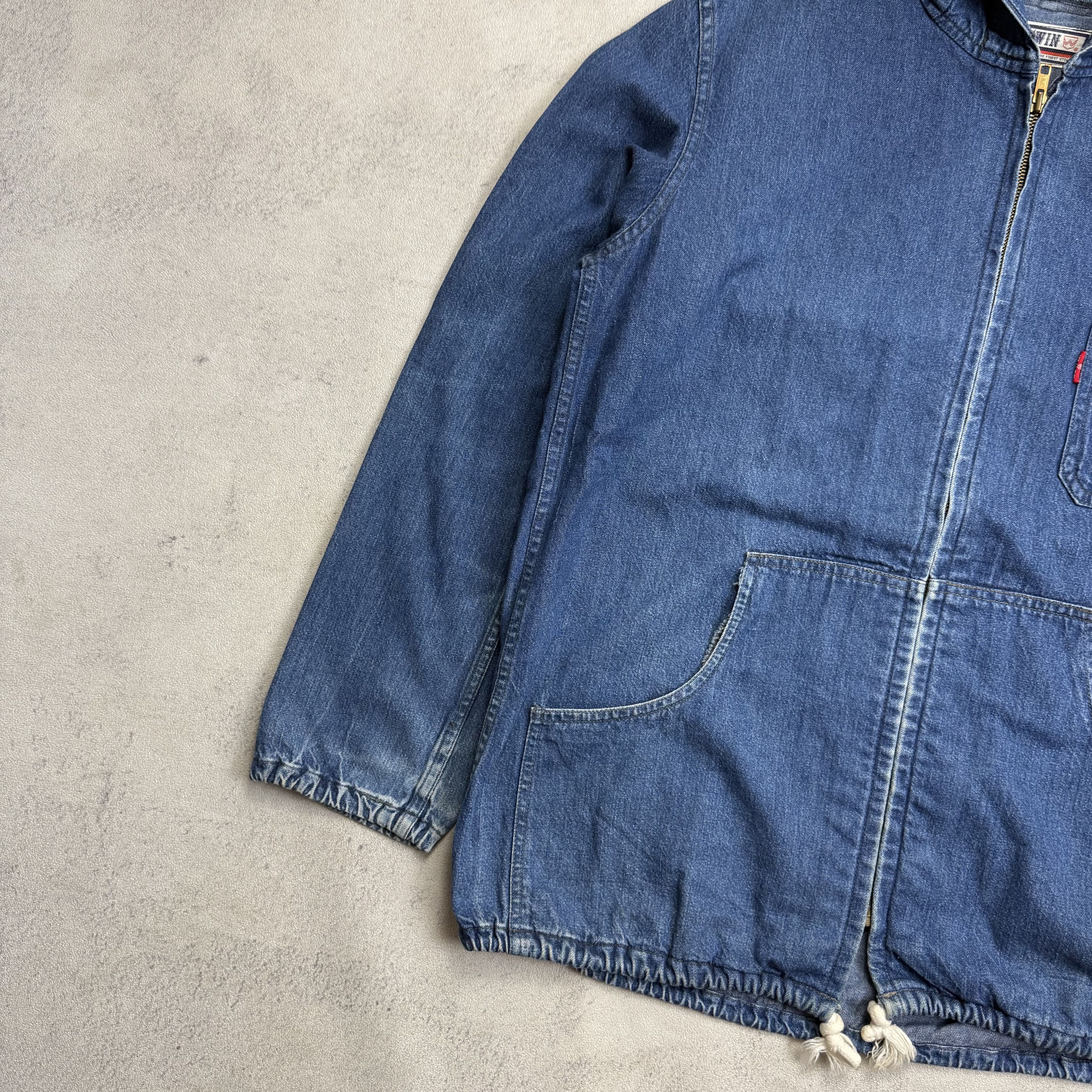 Edwin Vintage Edwin Zip Up Denim Jacket Size US L / EU 52-54 / 3 - 3 Thumbnail