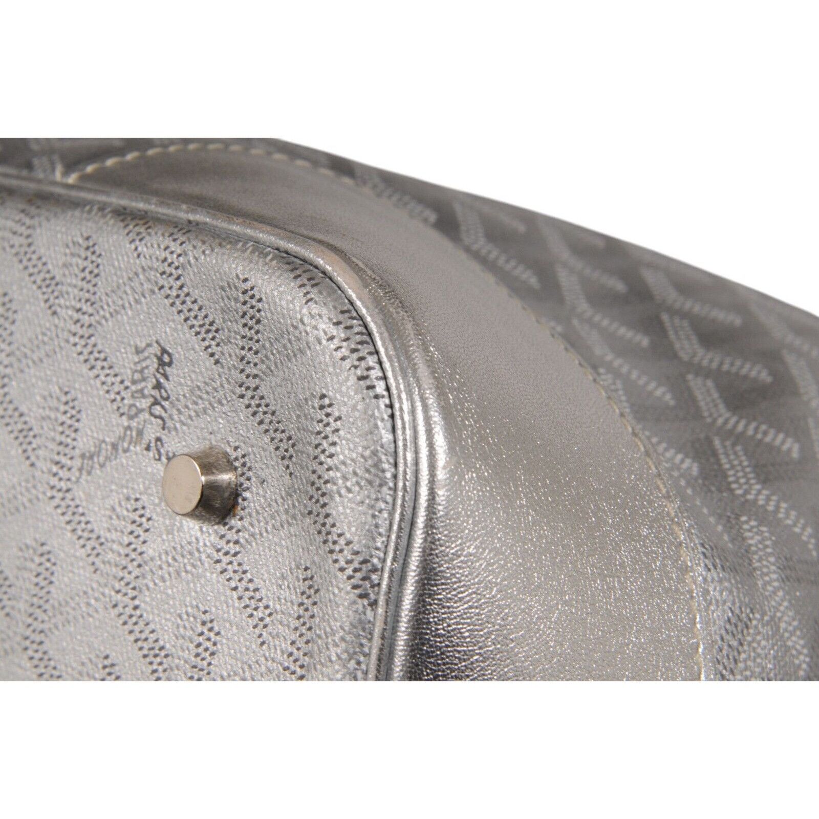 Goyard Beluga MM Tote Bag Silver Leather Carry On - 02497 Size ONE SIZE - 15 Thumbnail
