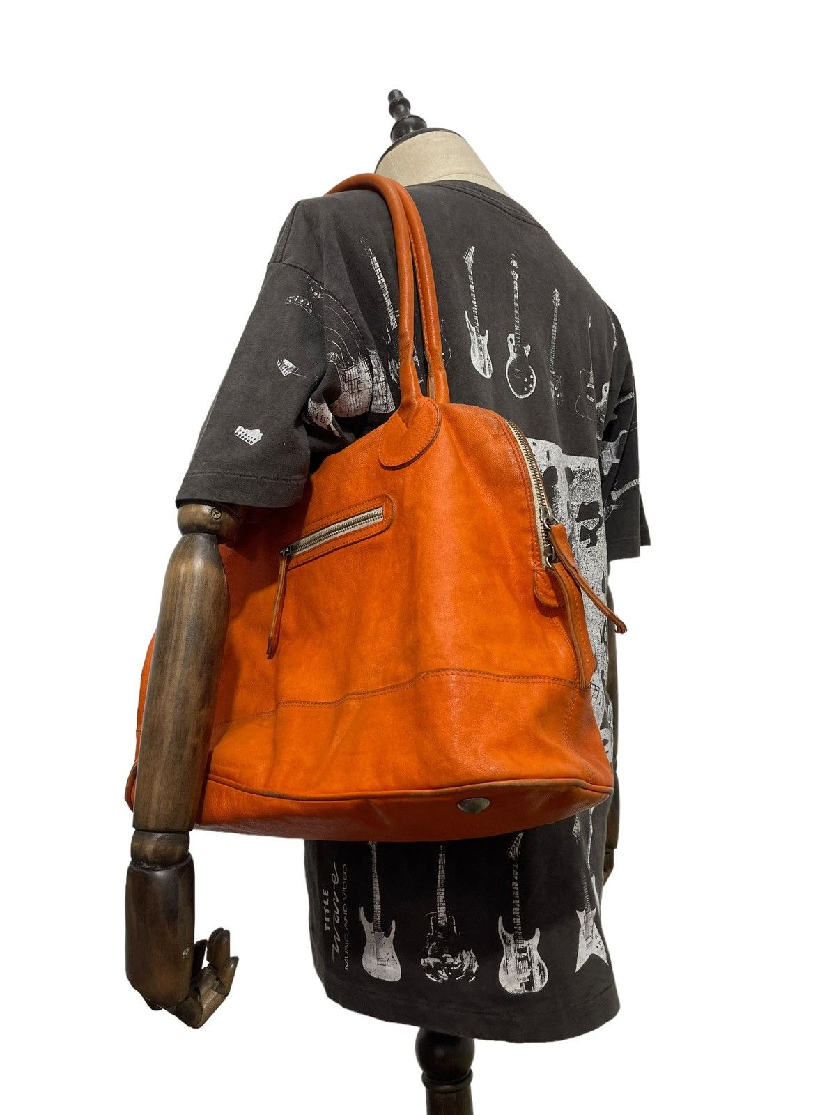 Japanese Brand Full Leather Jacono Italy Shoulder Bag 3🟩 Size ONE SIZE - 1 Thumbnail