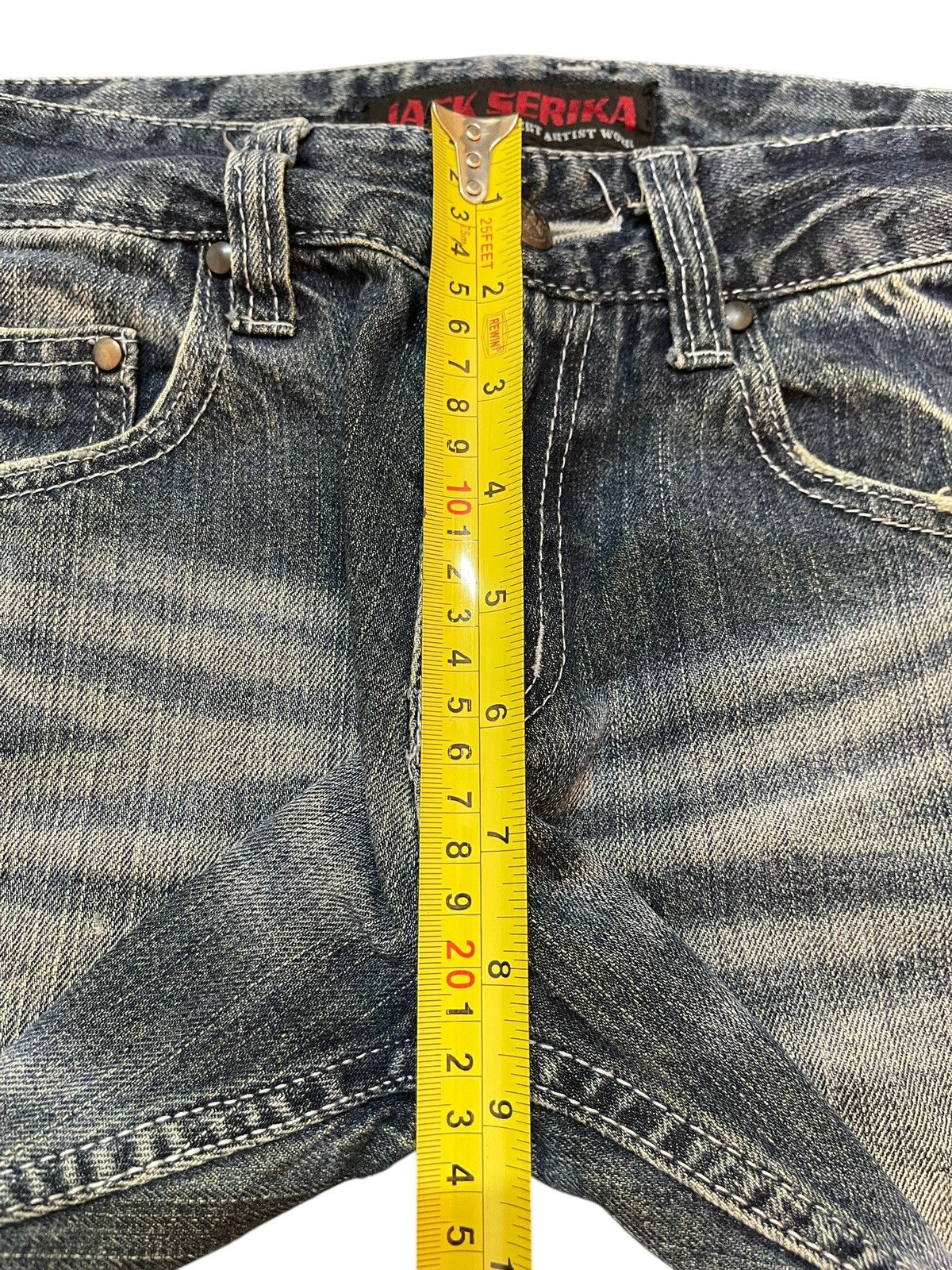 Vintage Japanese Brand Faded Distress Style Jeans