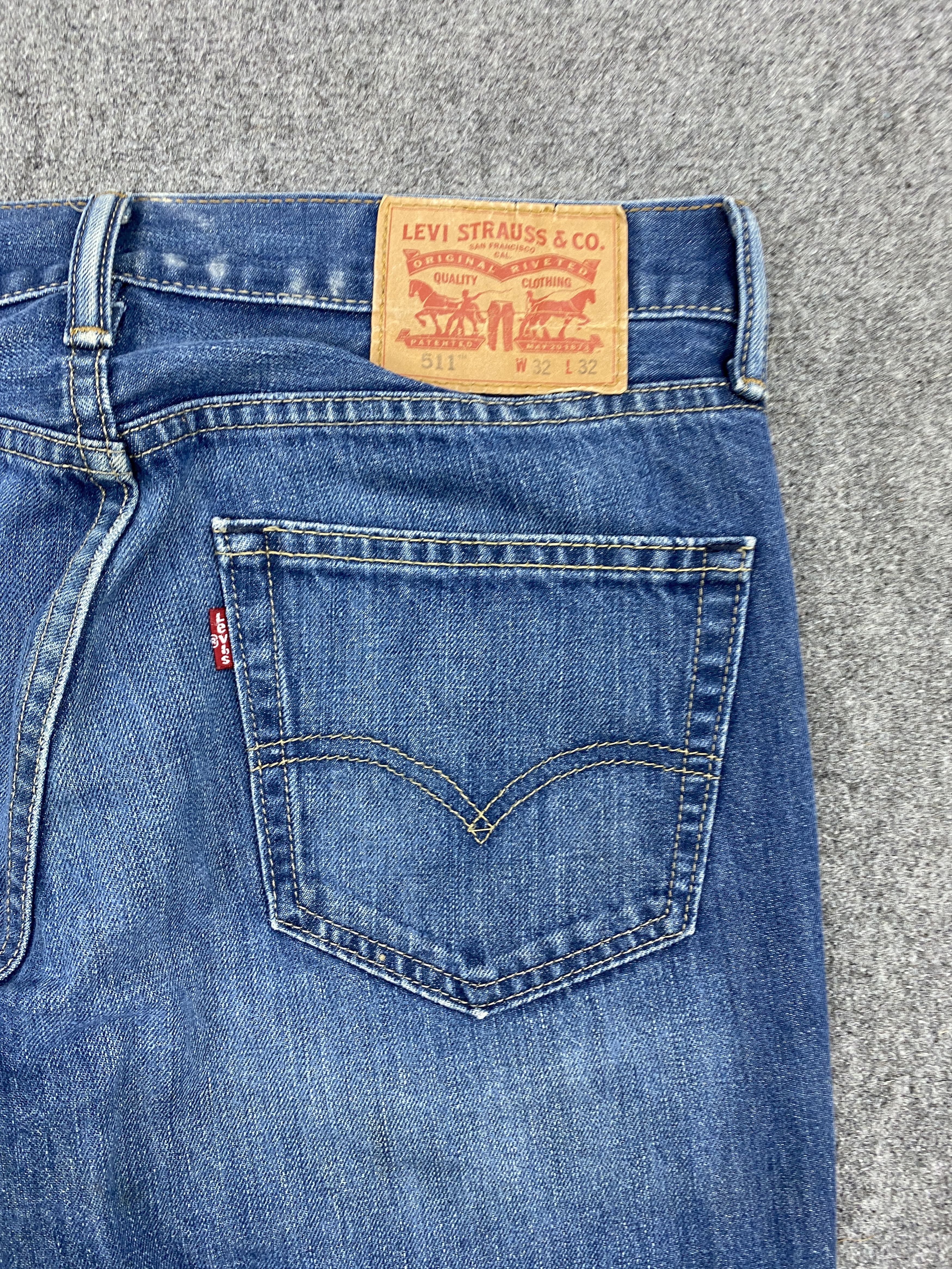 Levi's × Vintage Vintage Levis 511 Faded Blue Jeans Size US 30 / EU 46 - 15 Thumbnail