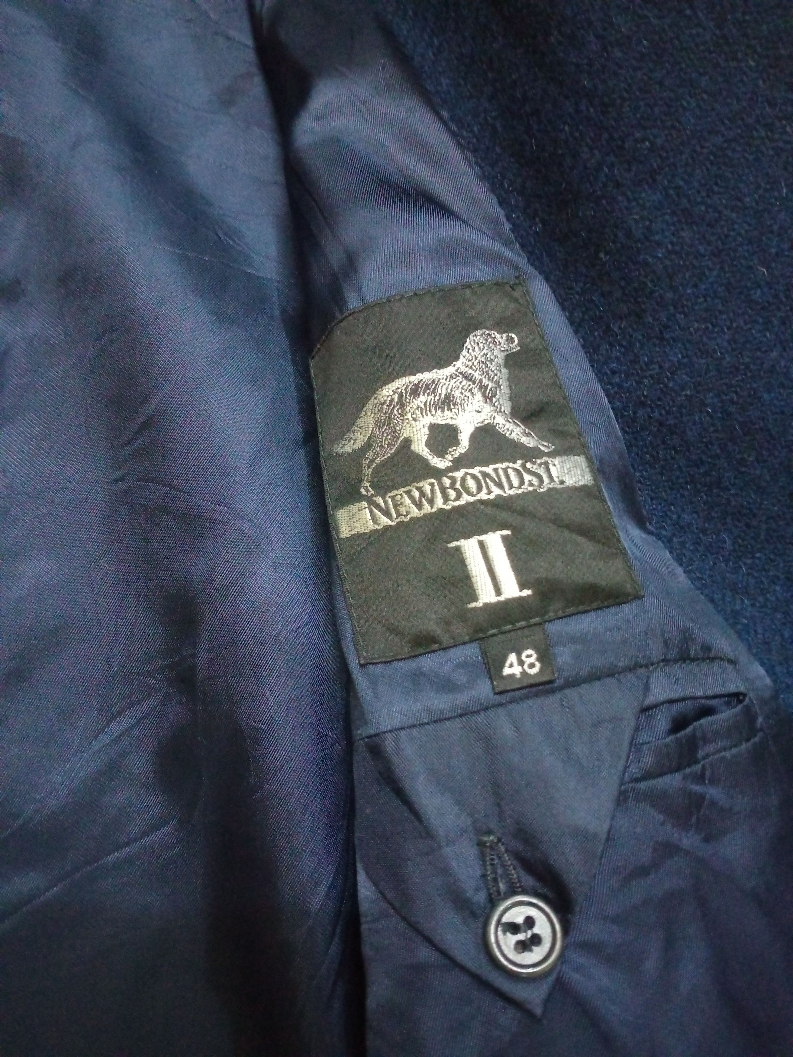 Other UK Vintage New Bond St. Wool Double Breasted Suit Jacket Size US L / EU 52-54 / 3 - 11 Thumbnail