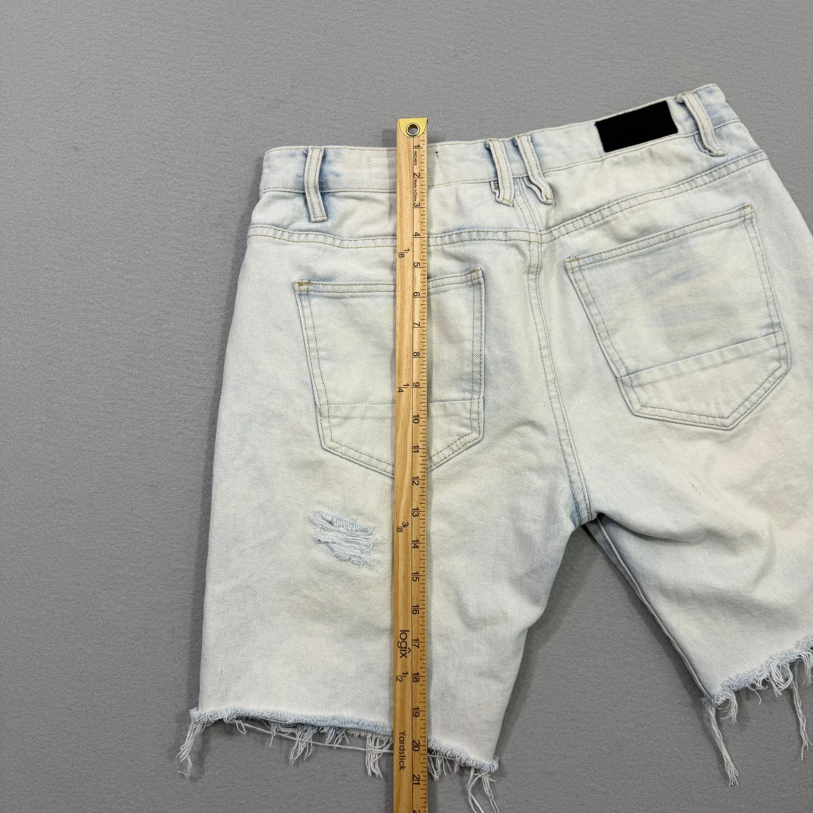 Smoke Rise Smoke Rise Jean Shorts Men's 34 Blue 9" Inseam Distressed Size US 34 / EU 50 - 7 Thumbnail