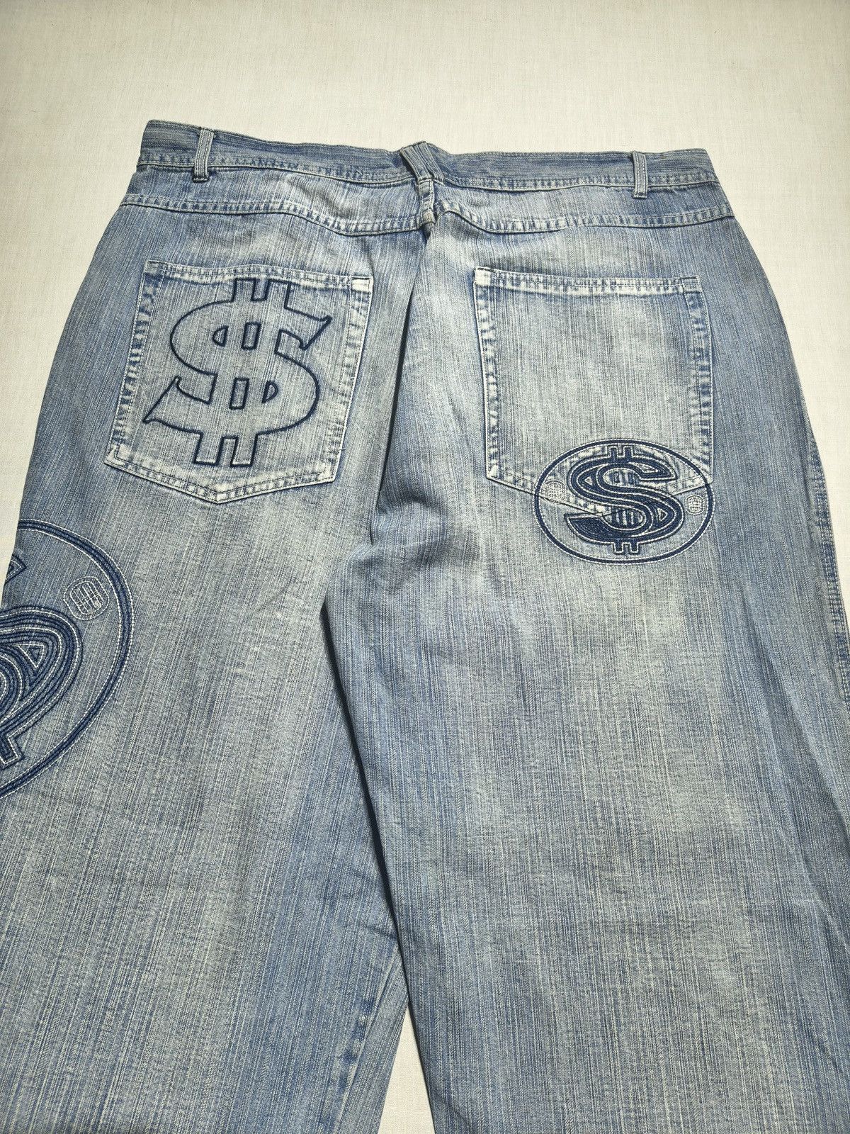 Southpole Dollar sign aop Y2K hip hop jeans💰💲(037) Size US 40 / EU 56 - 3 Thumbnail